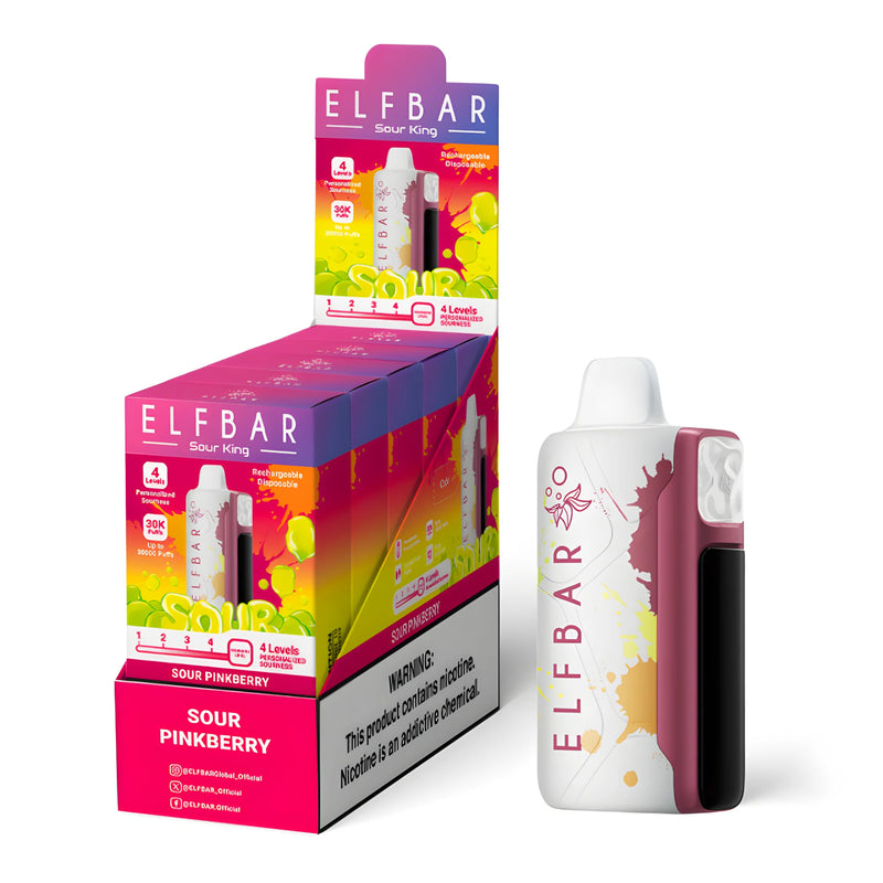 ELF BAR Sour King 40000 Sour Pinkberry 5% - packaging