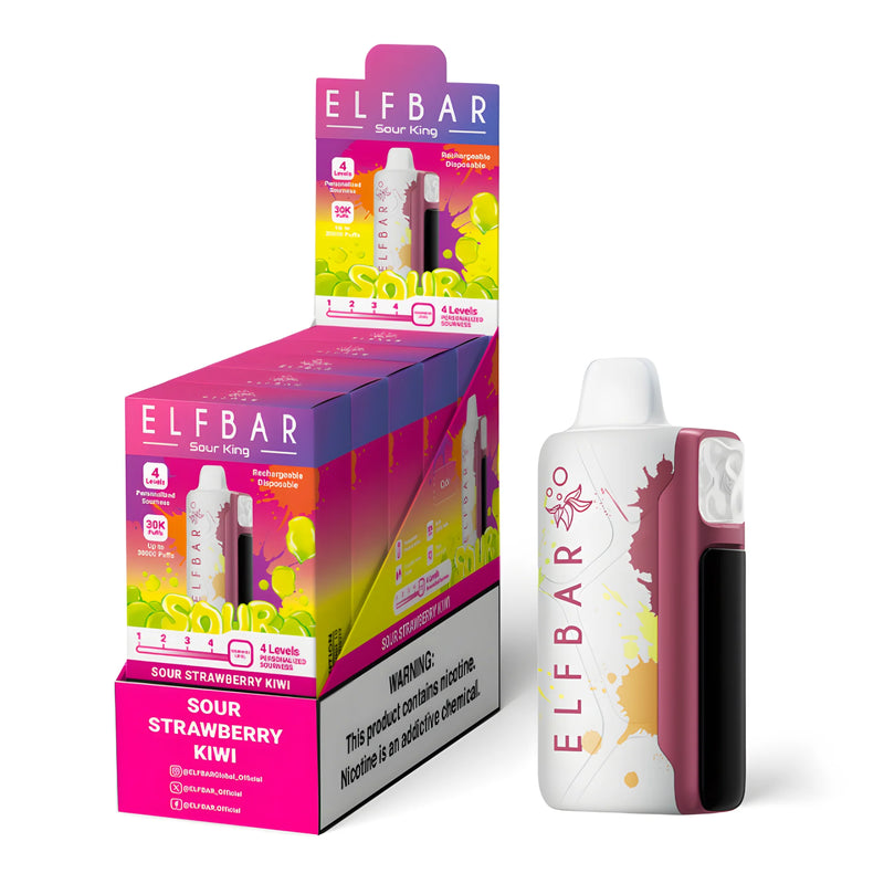 ELF BAR Sour King 40000 Sour Strawberry Kiwi 5% - packaging