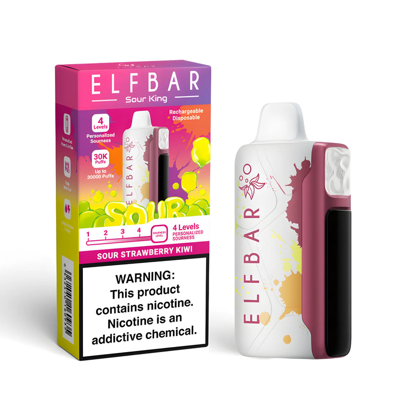 ELF BAR Sour King 40000 Sour Strawberry Kiwi 5% - product photo