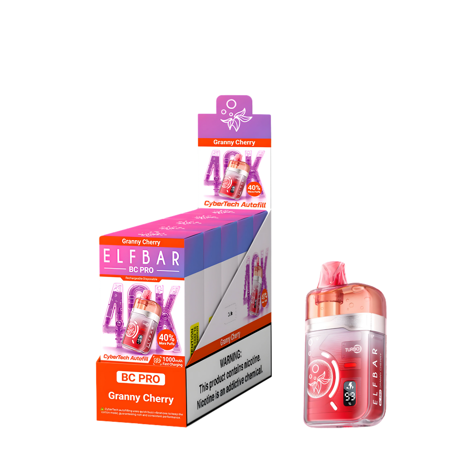 Elf Bar BC40000 Pro Granny Cherry 5% - packaging
