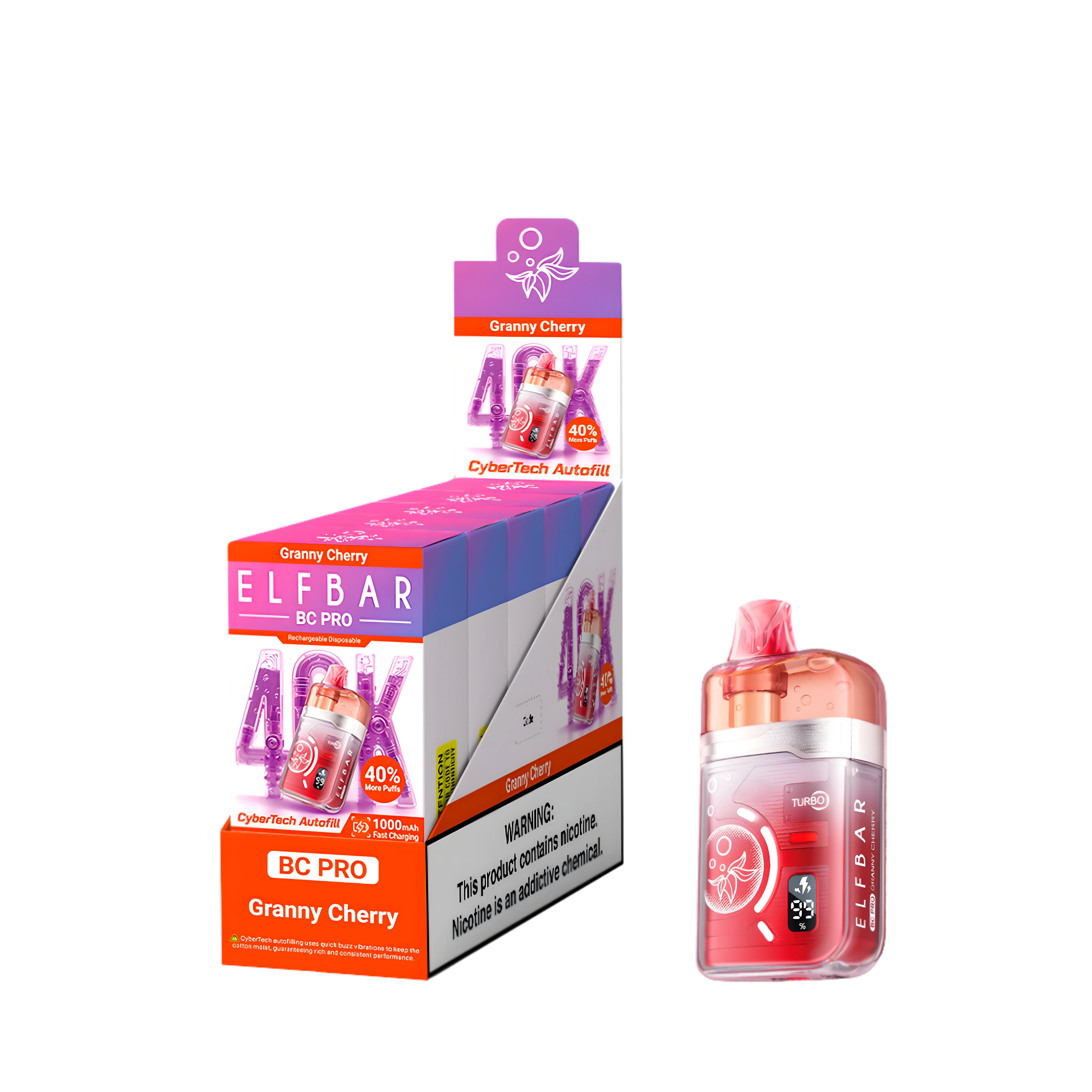 Elf Bar BC40000 Pro Granny Cherry 5% - packaging