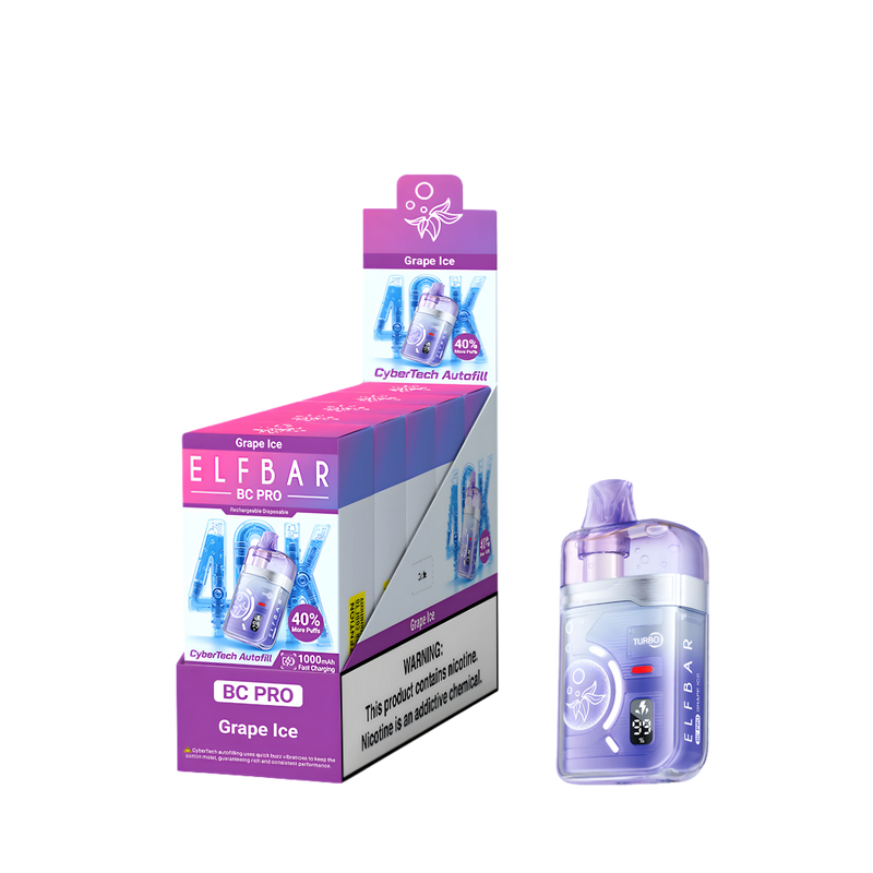 Elf Bar BC40000 Pro Grape Ice 5% - packaging