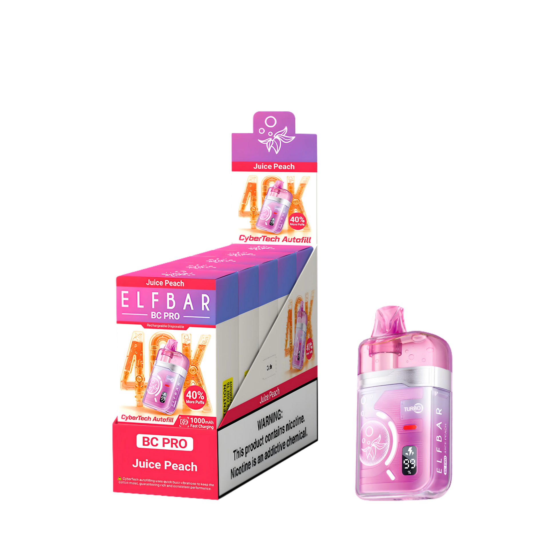 Elf Bar BC40000 Pro Juice Peach 5% - product photo