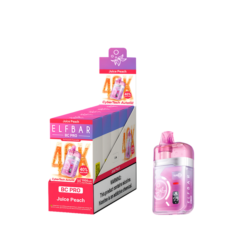 Elf Bar BC40000 Pro Juice Peach 5% - product photo