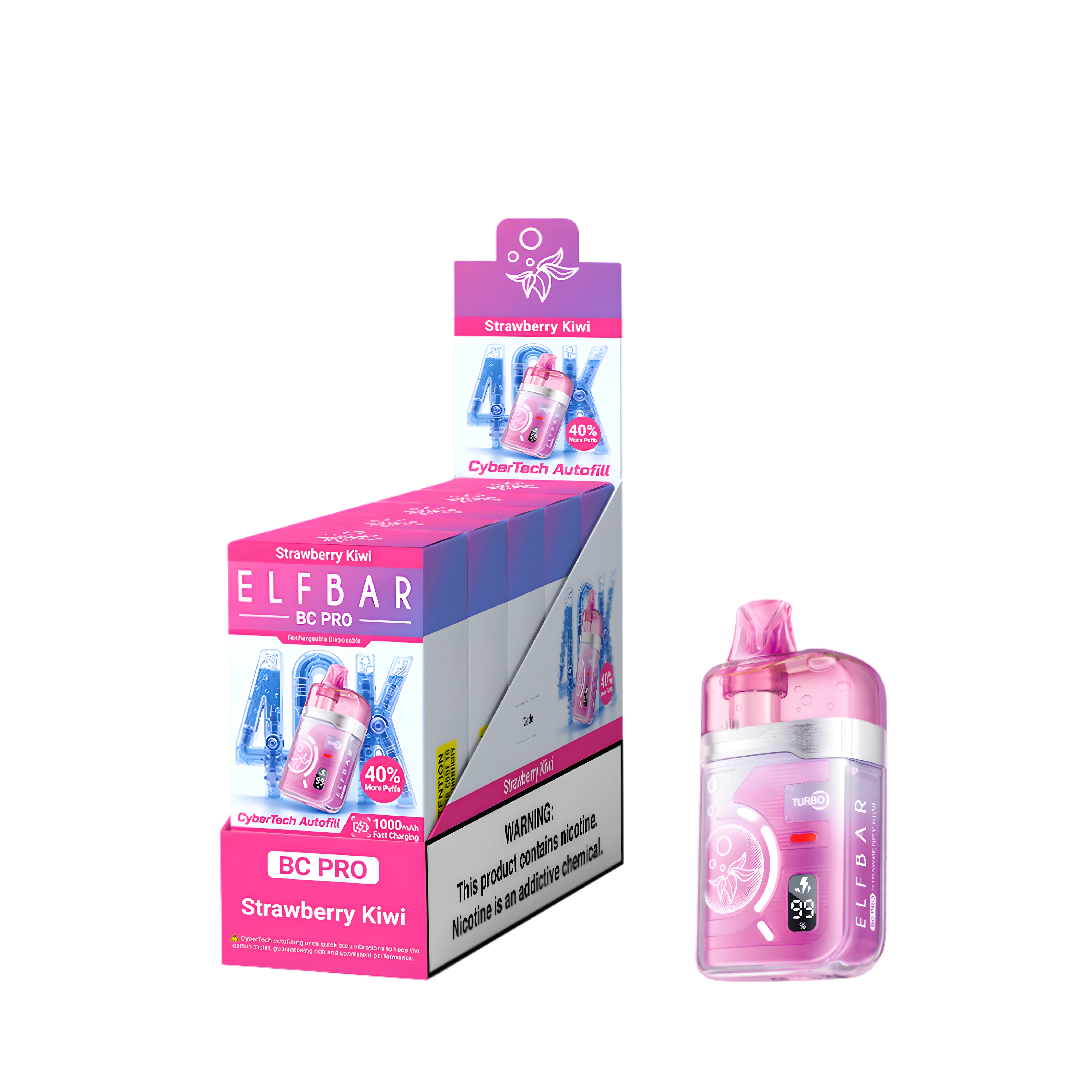 Elf Bar BC40000 Pro Strawberry Kiwi 5% - packaging