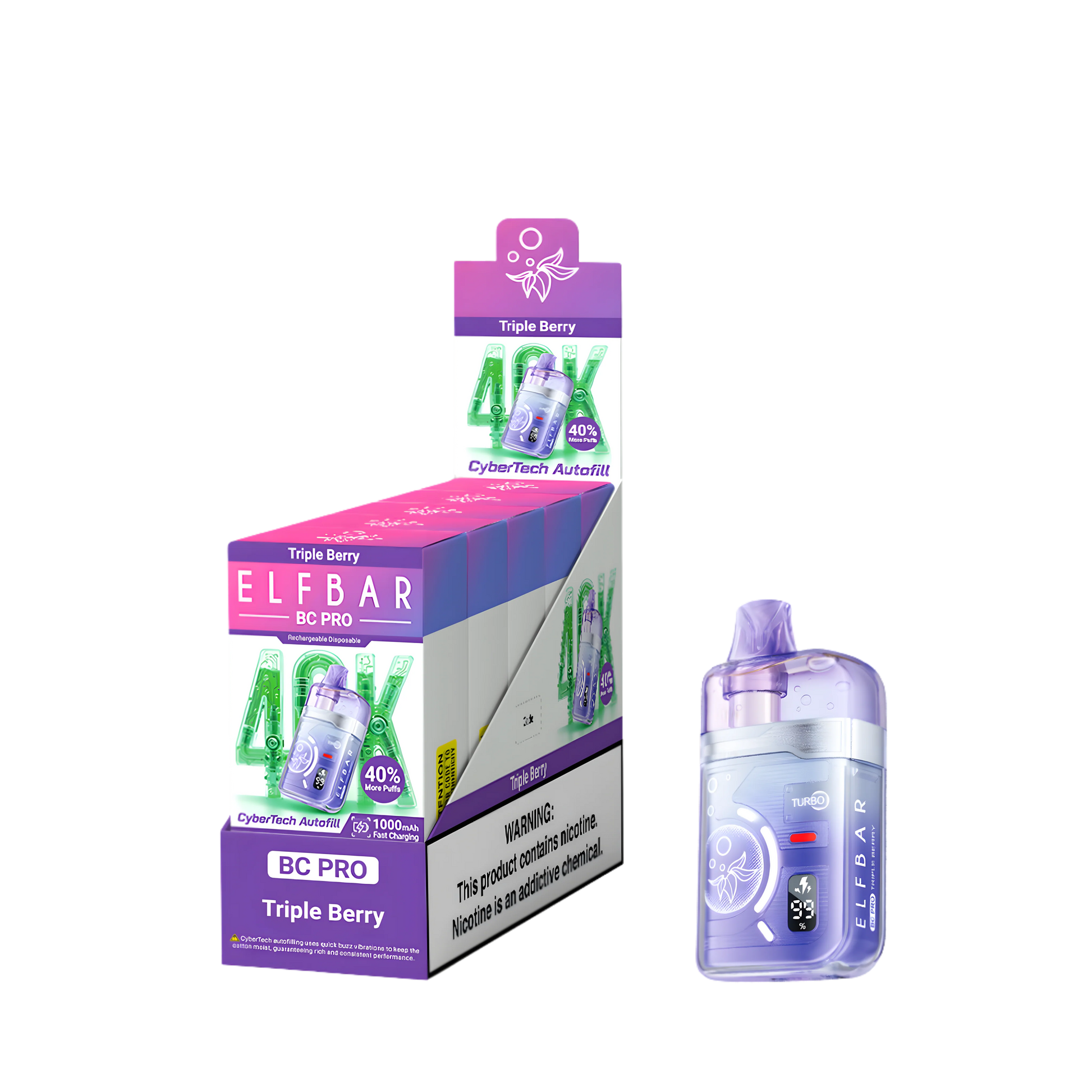 Elf Bar BC40000 Pro Triple Berry 5% - packaging