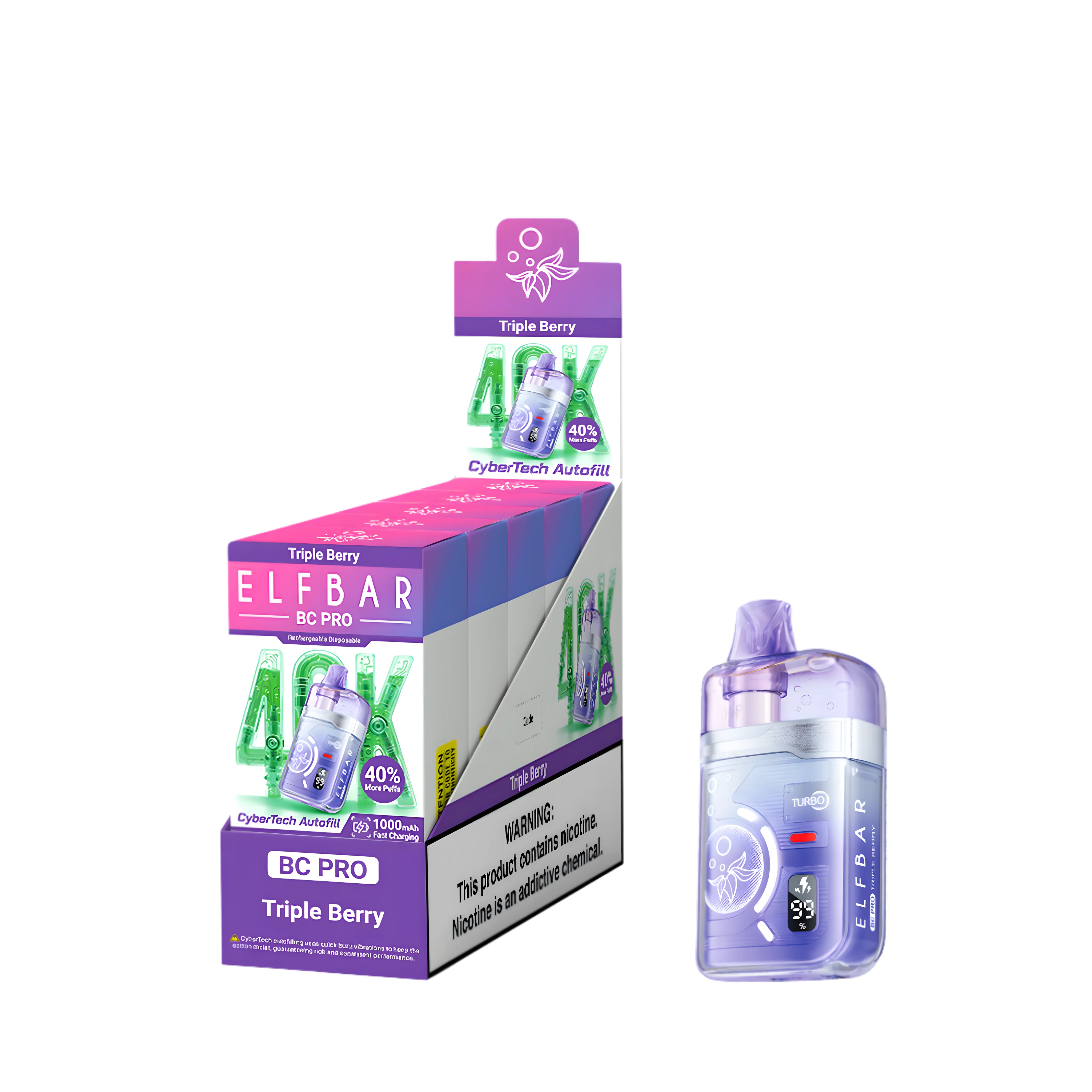 Elf Bar BC40000 Pro Triple Berry 5% - packaging