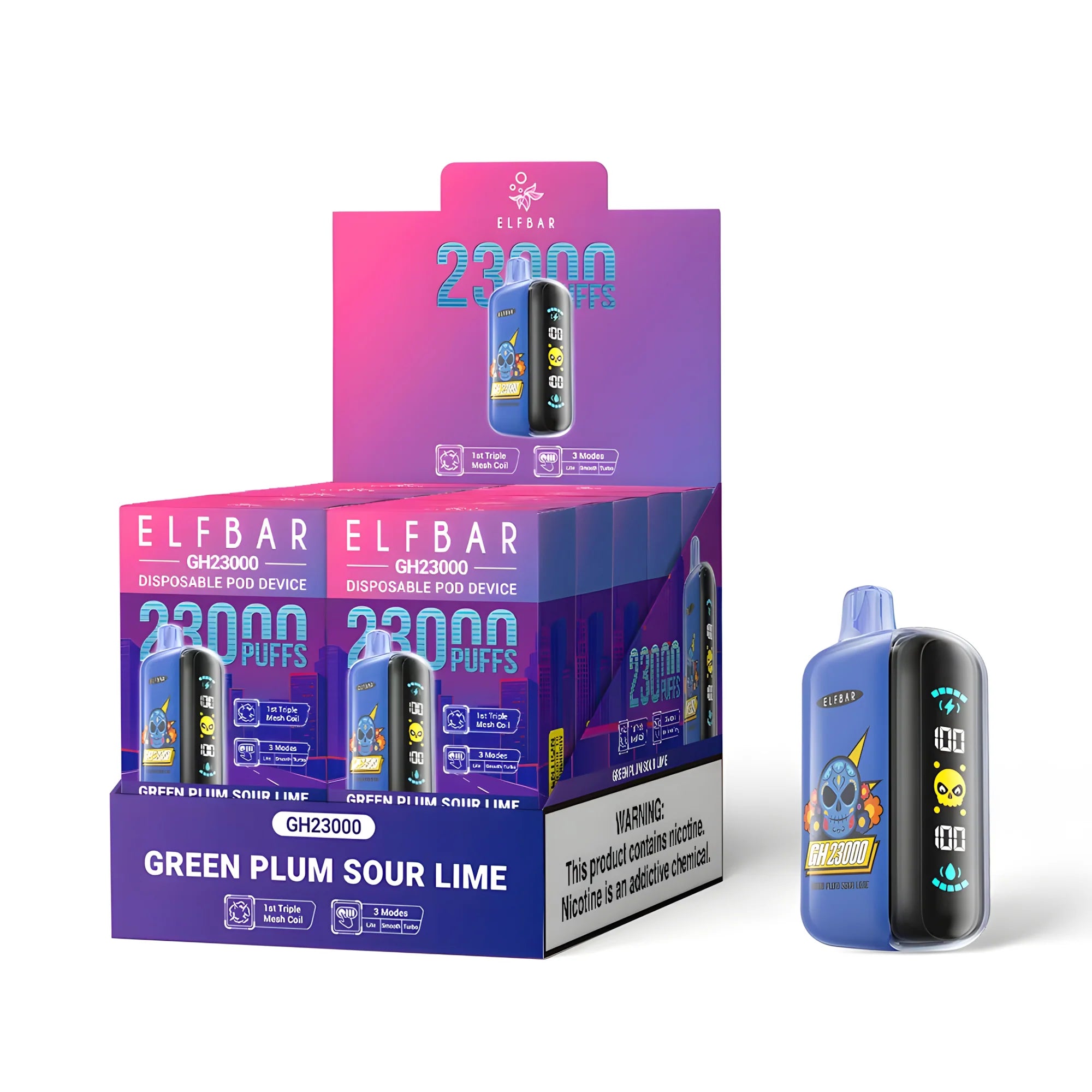Elf Bar GH23000 Green Plum Sour Lime 5% - packaging