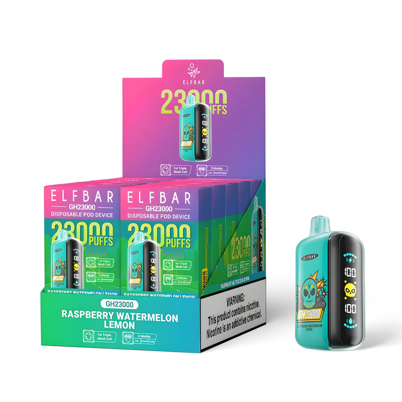 Elf Bar GH23000 Raspberry Watermelon Lemon 5% - packaging