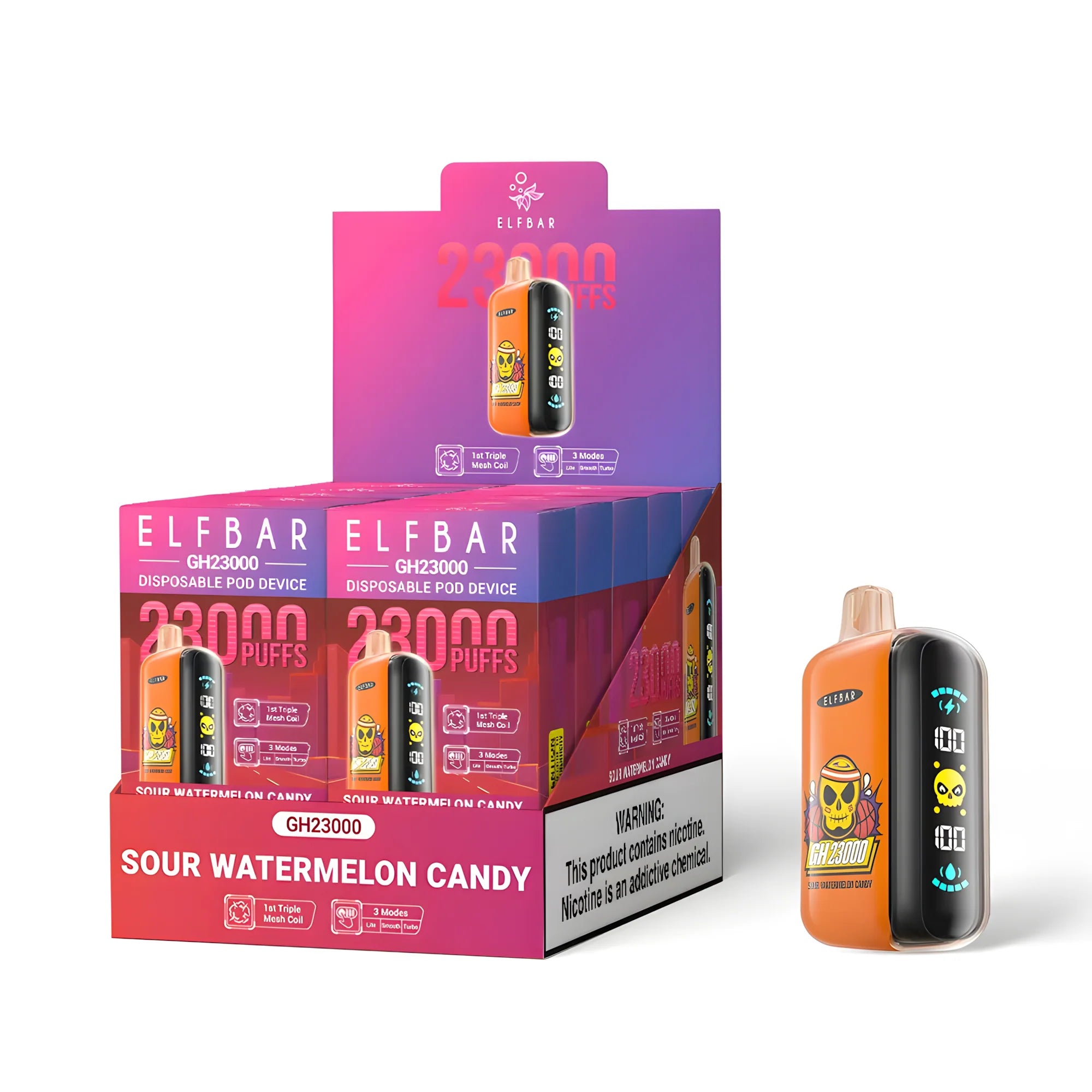 ELF BAR GH23000 5% | 23,000 Puffs, 23 ml, Display (18+) Vapeglobalstore.com ELF BAR GH23000 5% | 23,000 Puffs, 23 ml, Display (18+) Vapeglobalstore.com