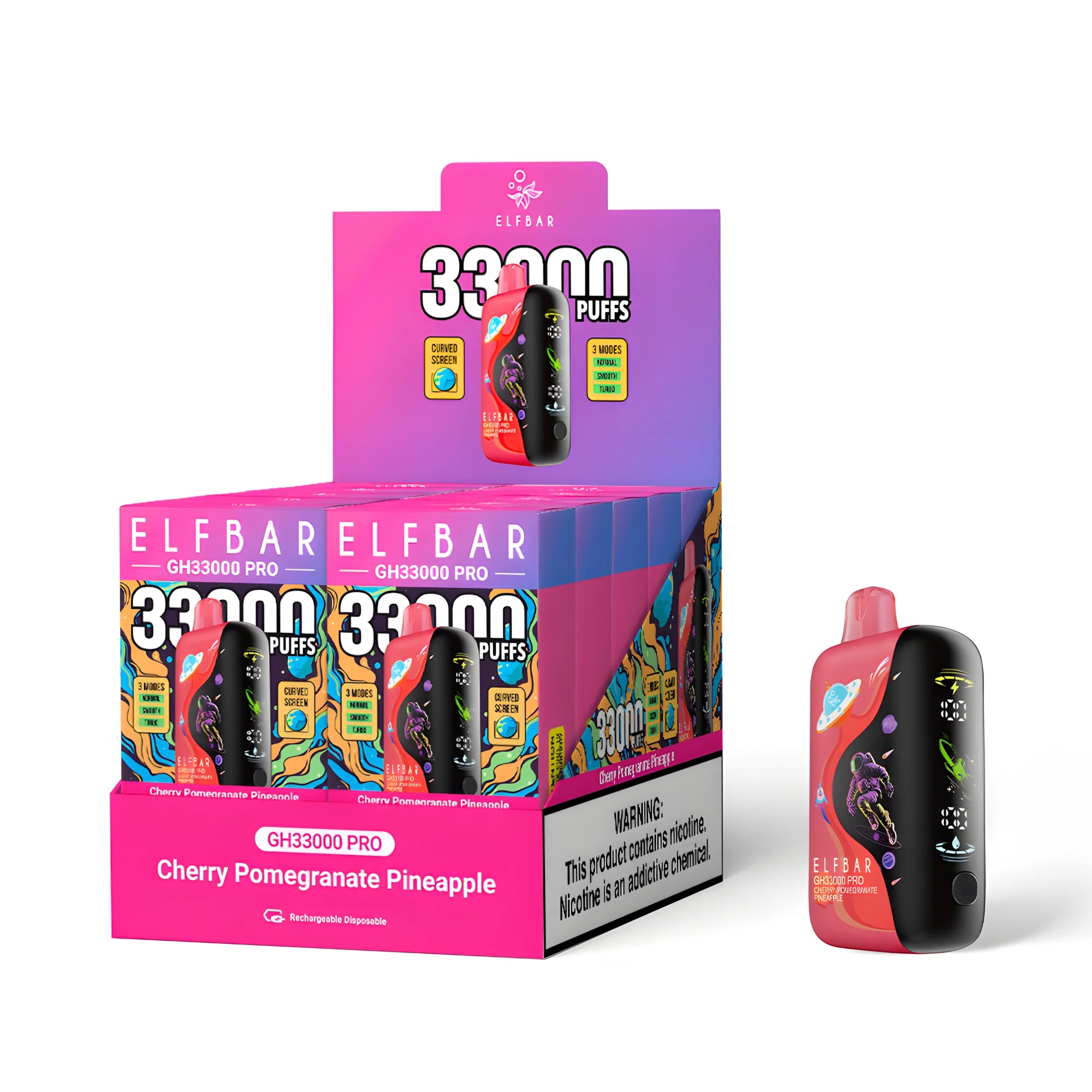 ELF BAR GH33000 PRO Cherry Pomegranate Pineapple 5% - packaging