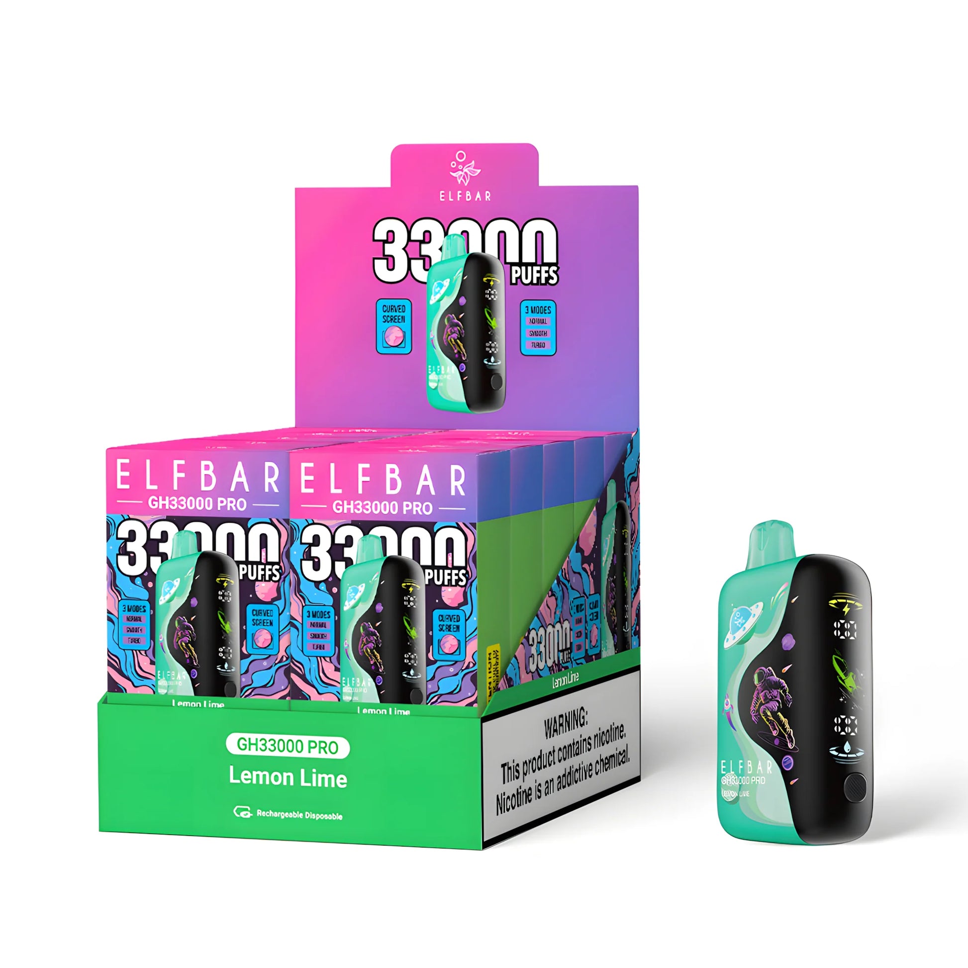 ELF BAR GH33000 PRO Lemon Lime 5% - packaging