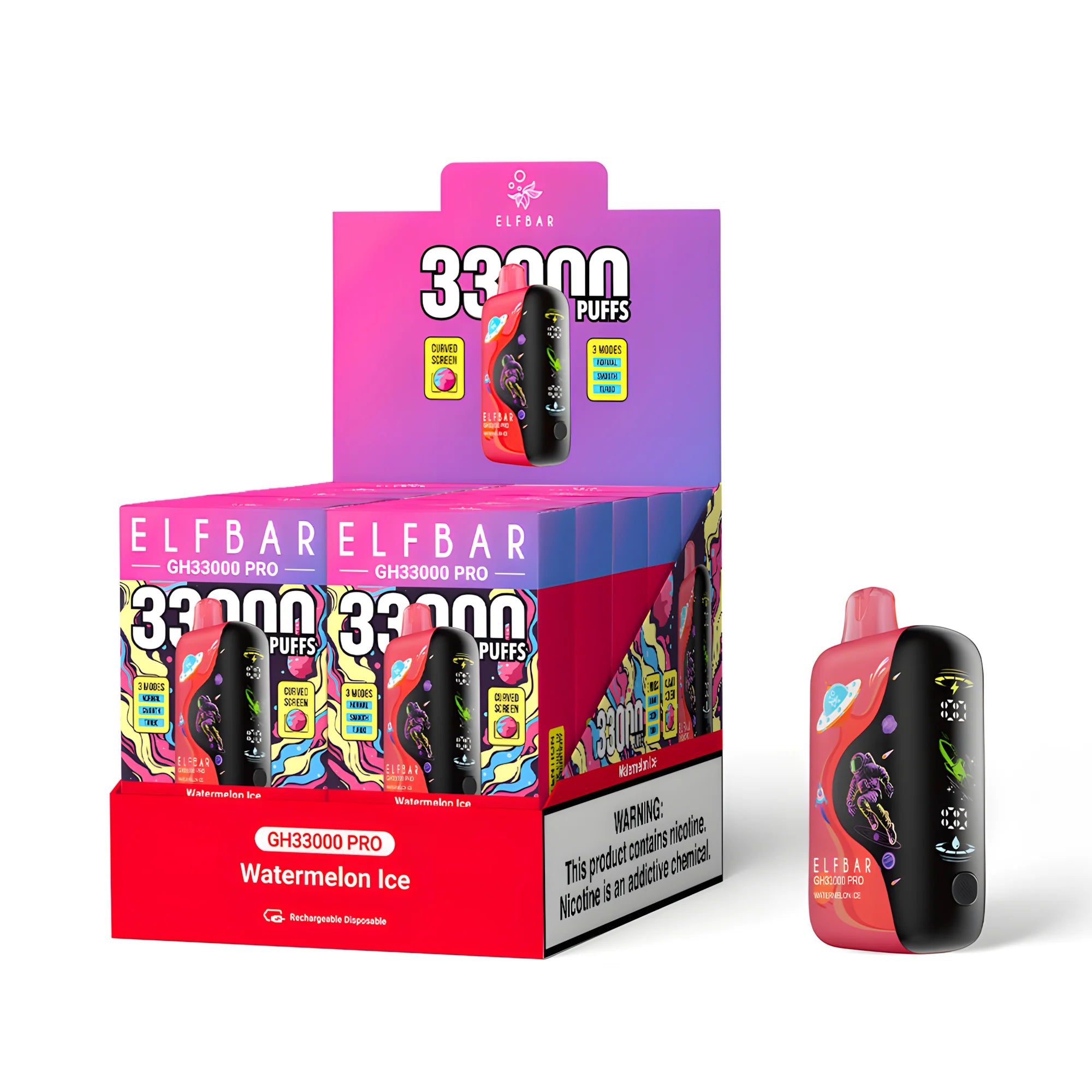 ELF BAR GH33000 PRO Watermelon Ice 5% - packaging