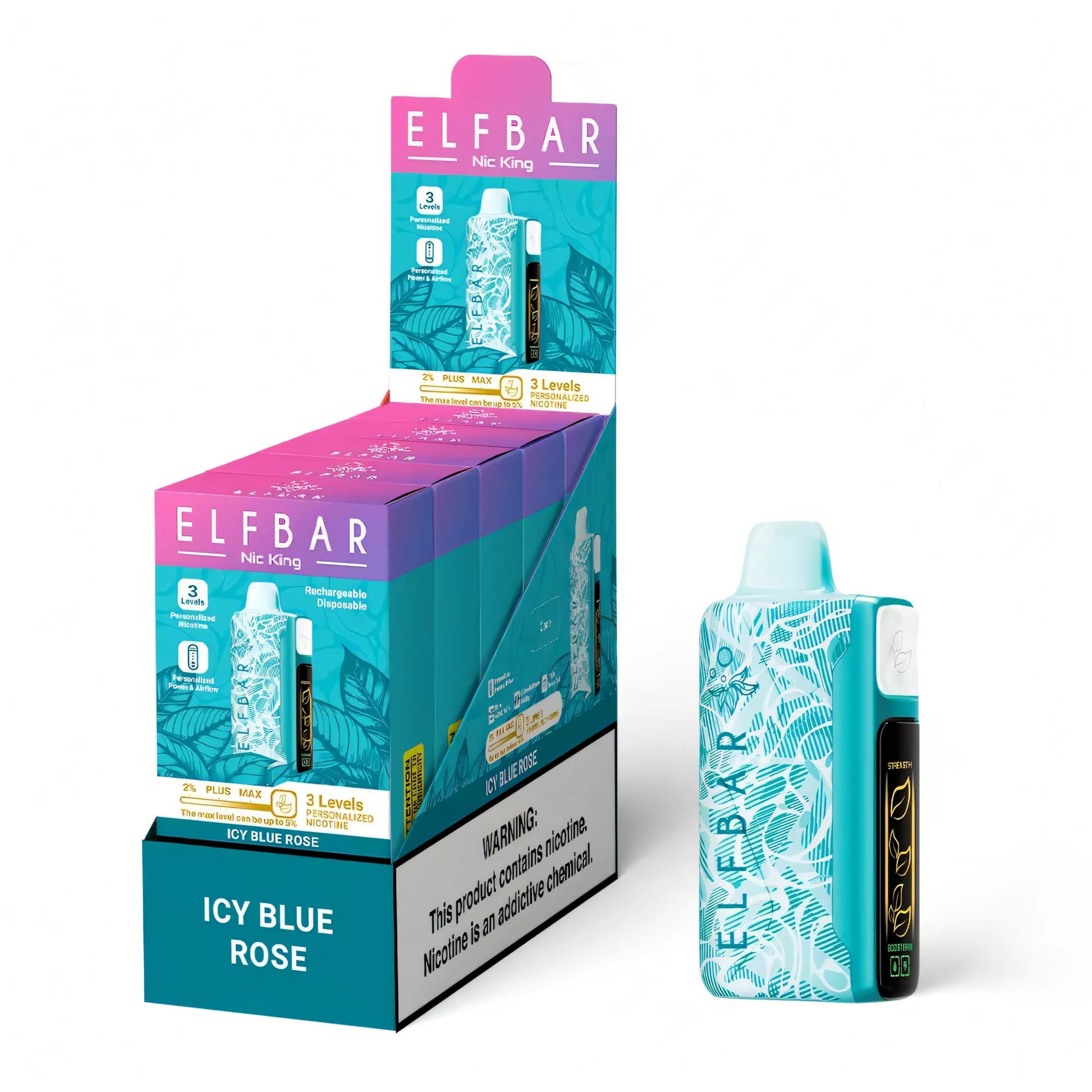 ELF BAR Nicotine King 40000 Icy Blue Rose - product photo
