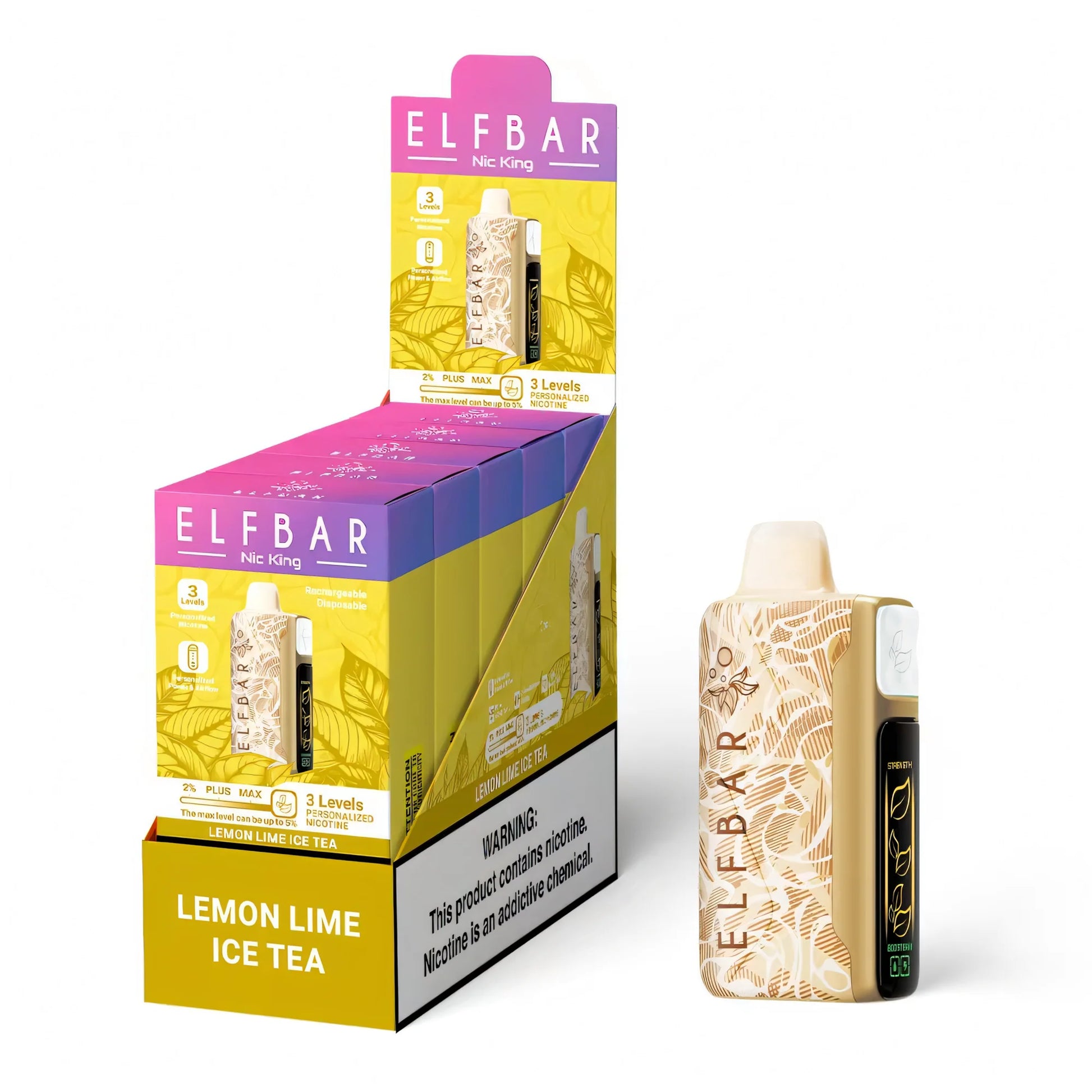 ELF BAR Nicotine King 40000 Lemon Lime Ice Tea - product photo
