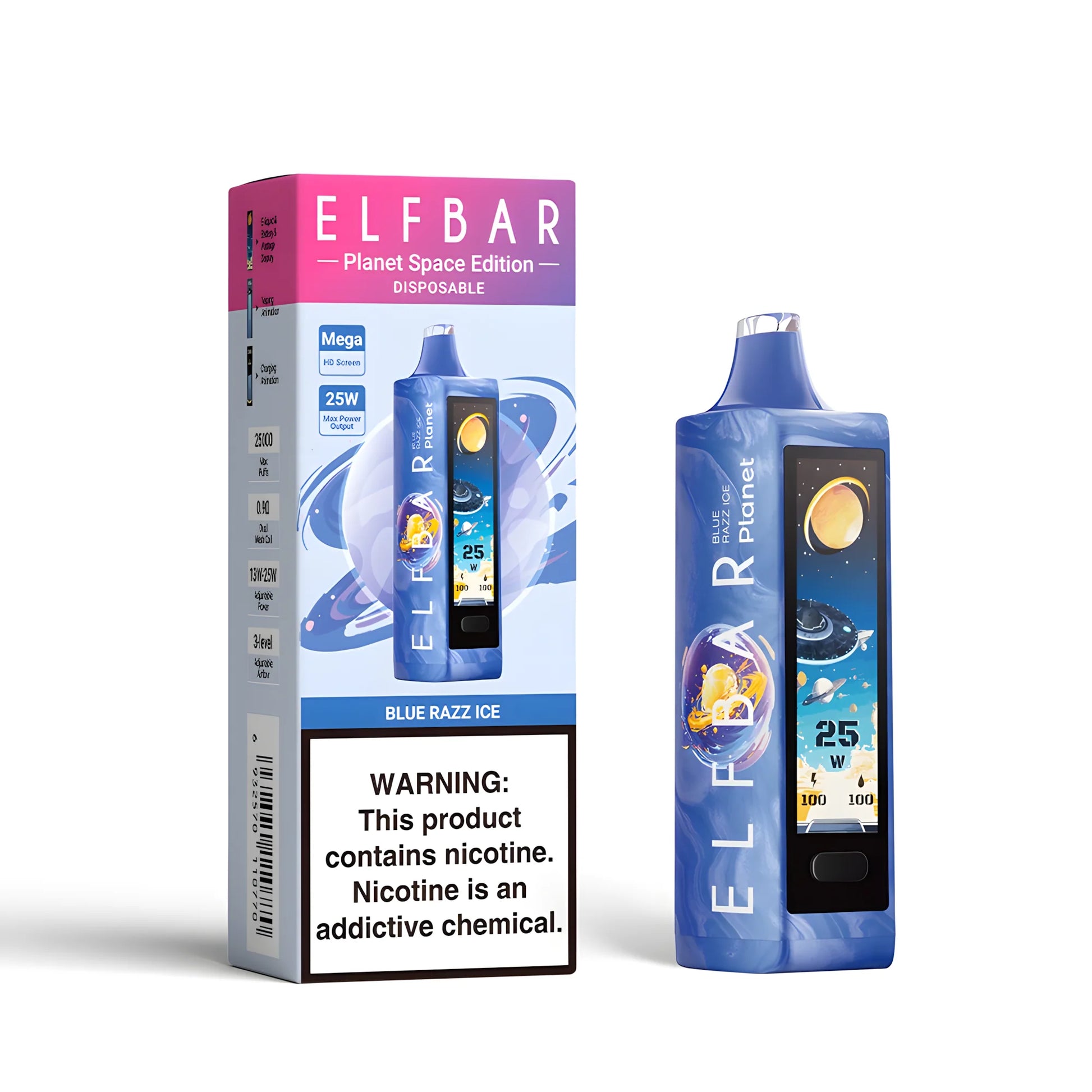 ELF BAR Planet 25000 Blue Razz Ice 5% - product photo