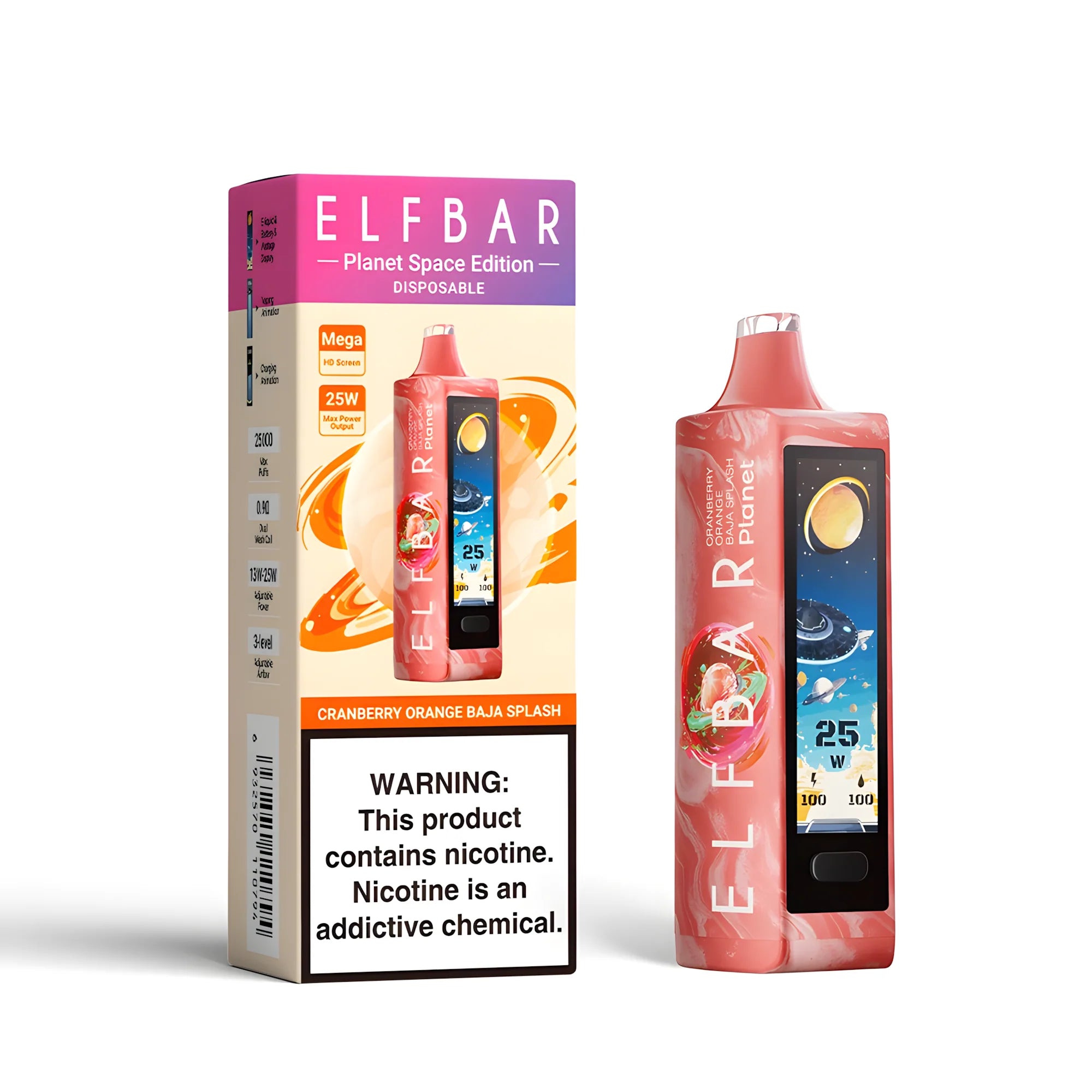 ELF BAR Planet 25000 Cranberry Orange Baja Splash 5% - product photo