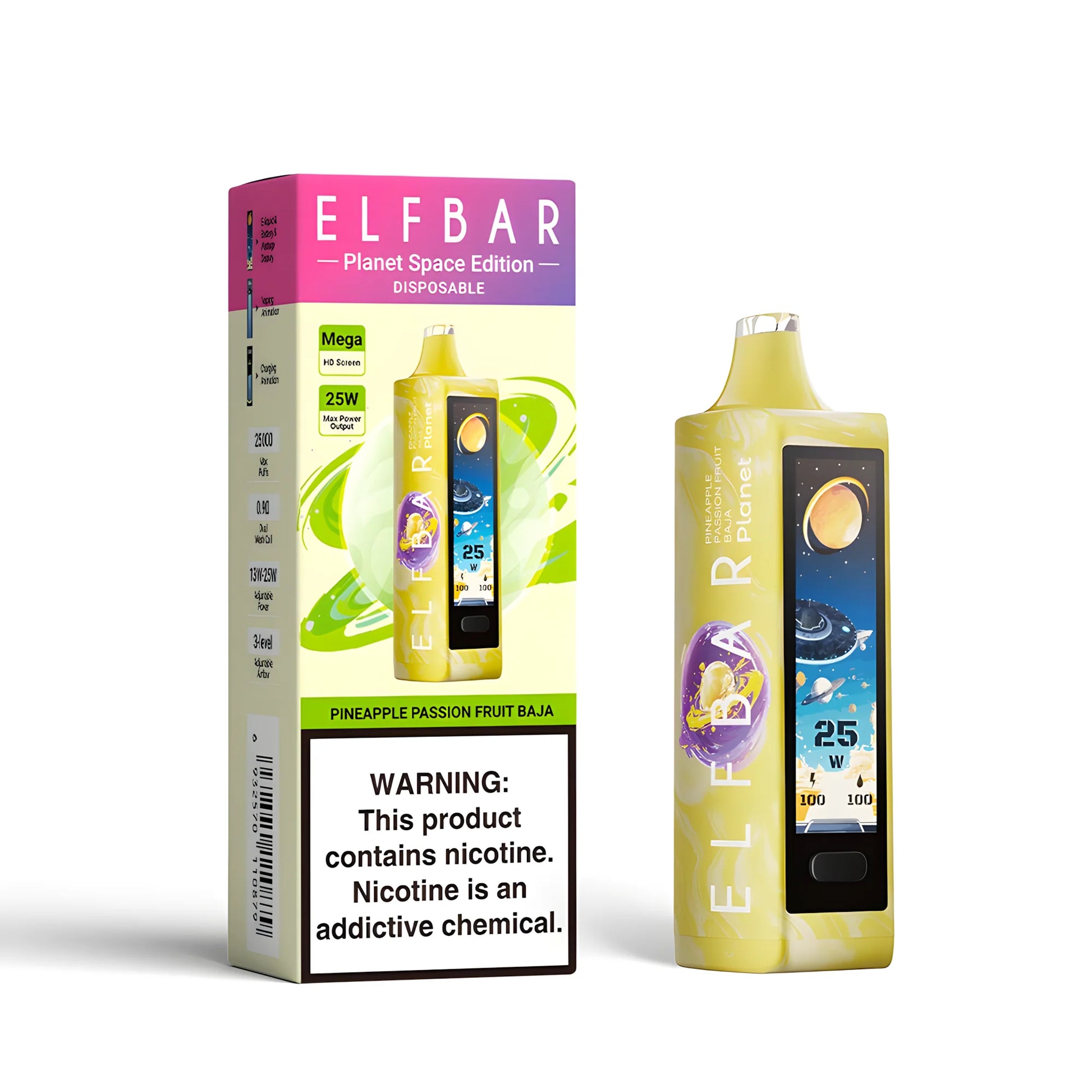 ELF BAR Planet 25000 Pineapple Passion Fruit Baja 5% - product photo