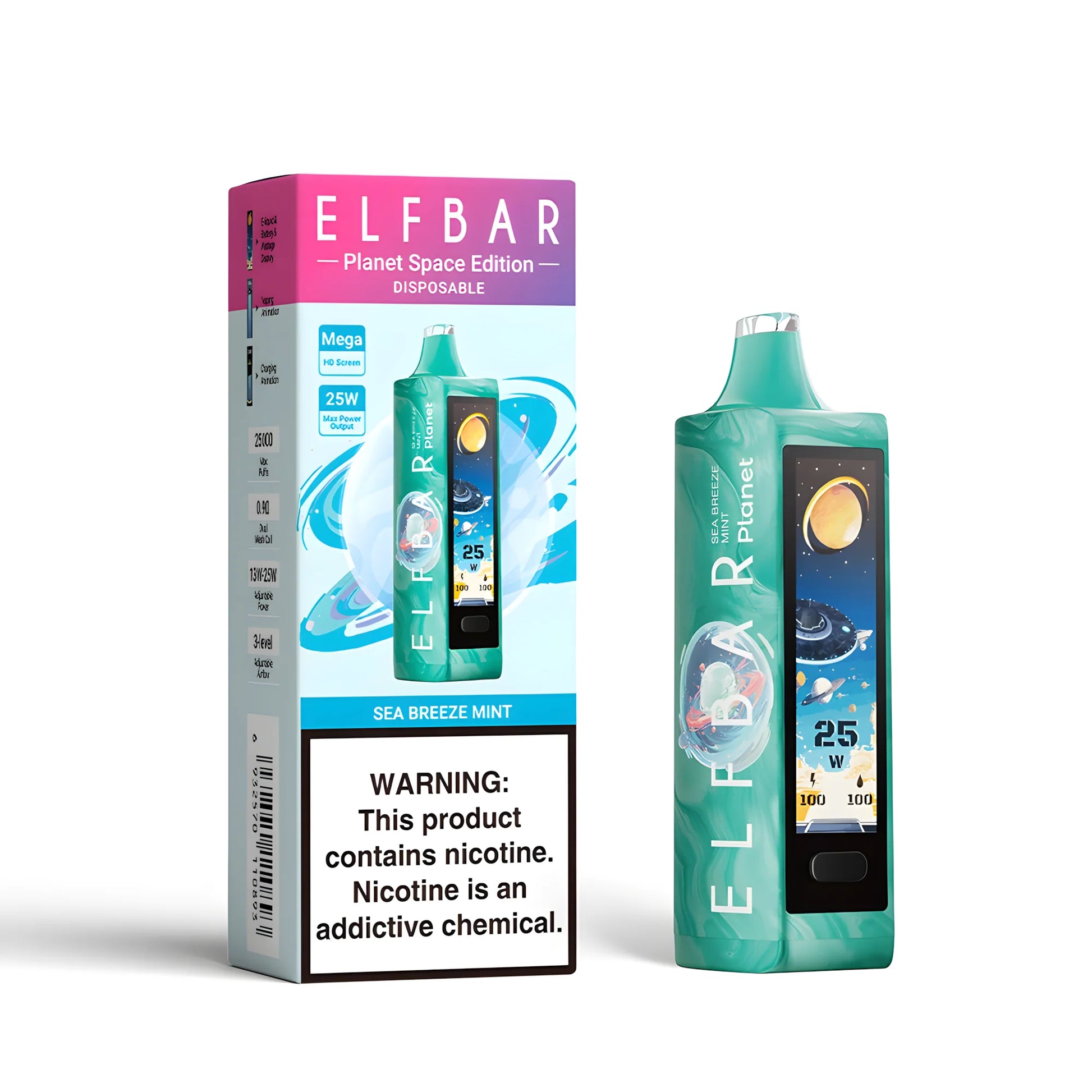 ELF BAR Planet 25000 Sea Breeze Mint 5% - product photo