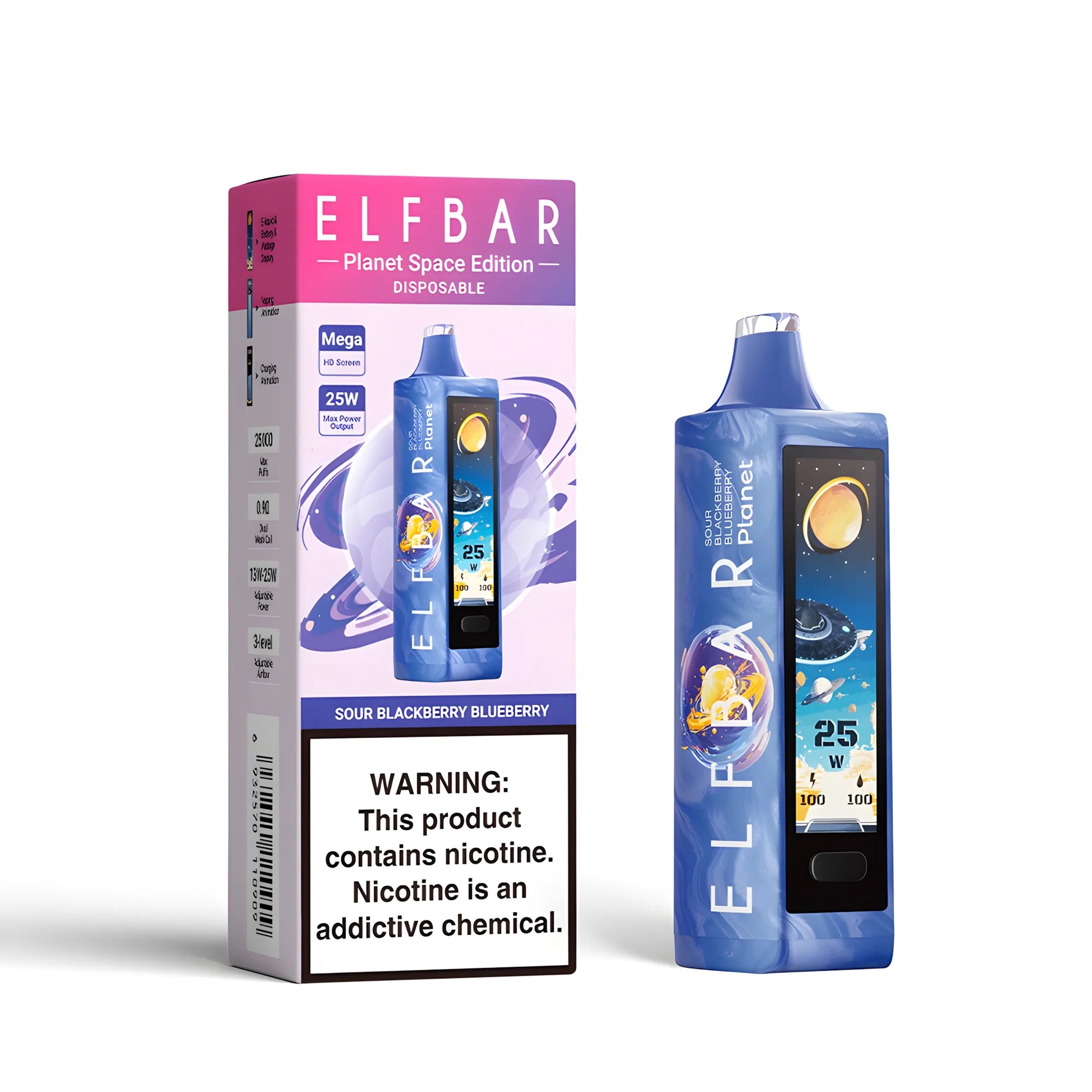 ELF BAR Planet 25000 Sour Blackberry Blueberry 5% - product photo