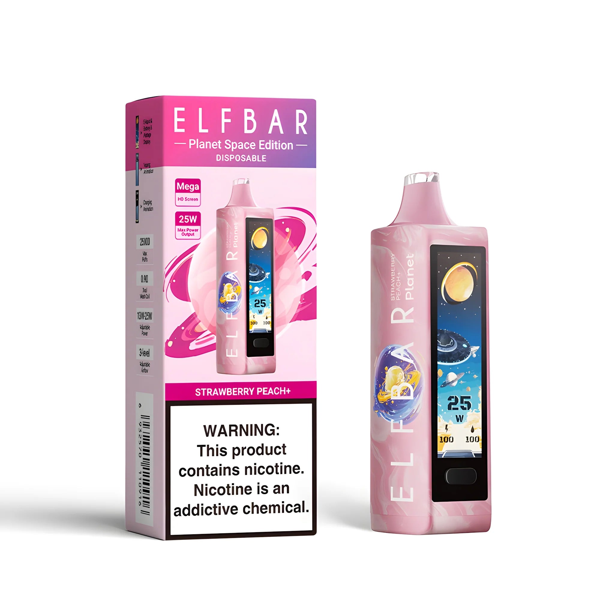 ELF BAR Planet 25000 Strawberry Peach+ 5% - product photo