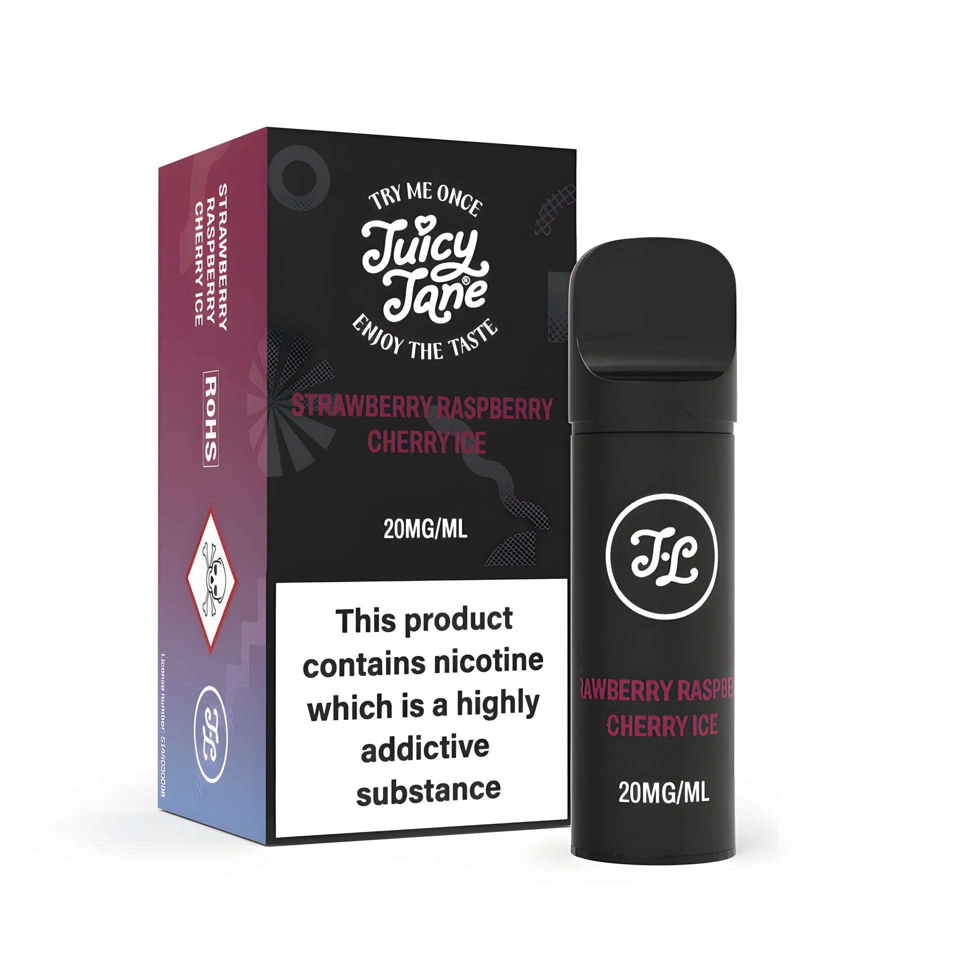 Juicy Jane Pod Strawberry Raspberry Cherry Ice 2% - product photo
