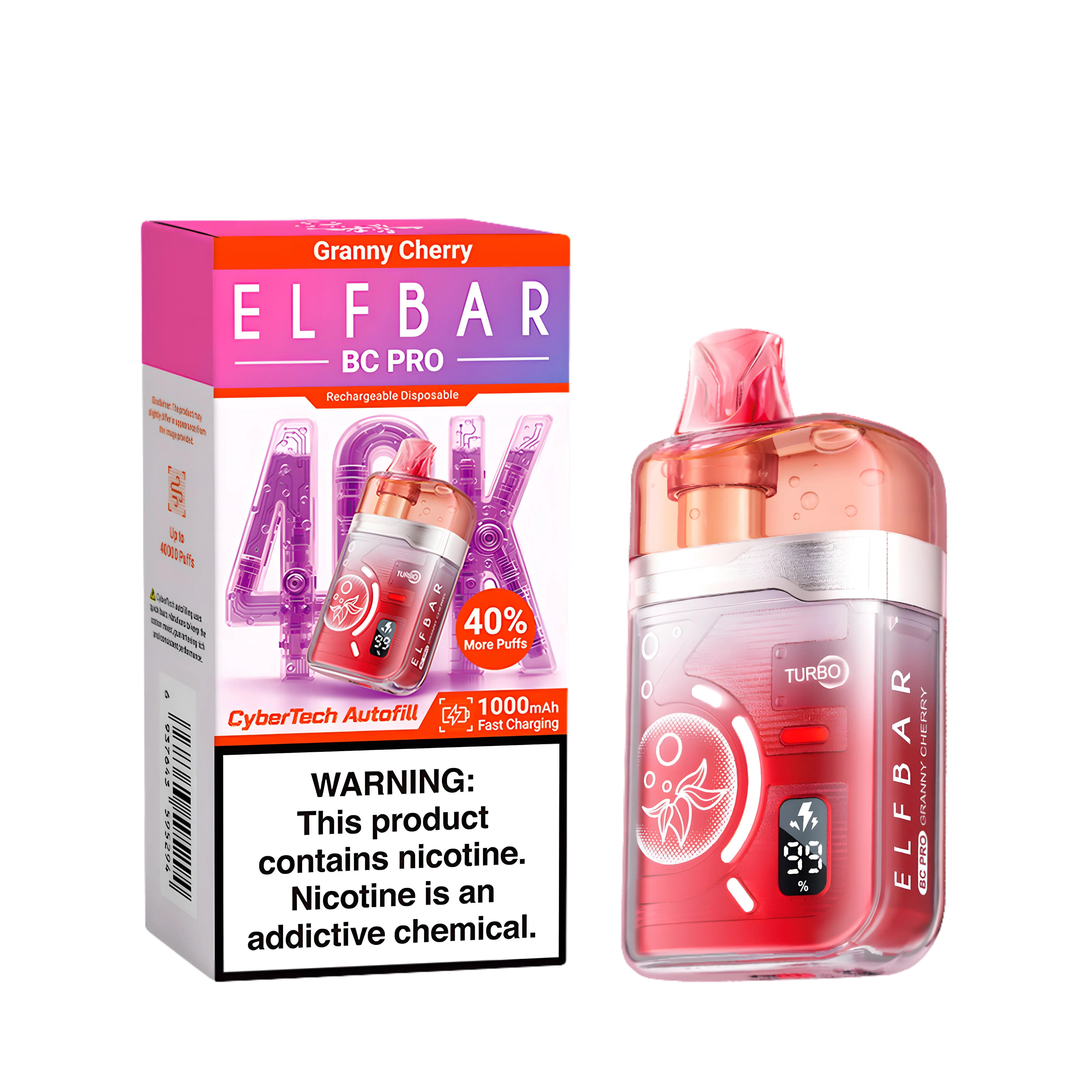 Elf Bar BC40000 Pro Granny Cherry 5% - product photo