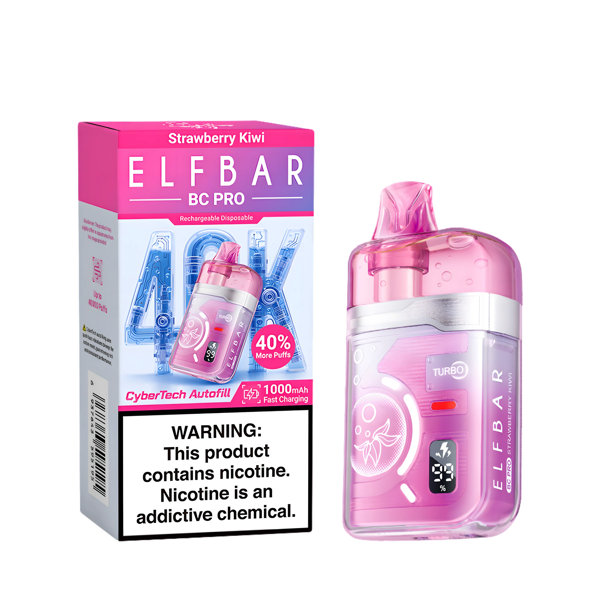 Elf Bar BC40000 Pro Strawberry Kiwi 5% - product photo