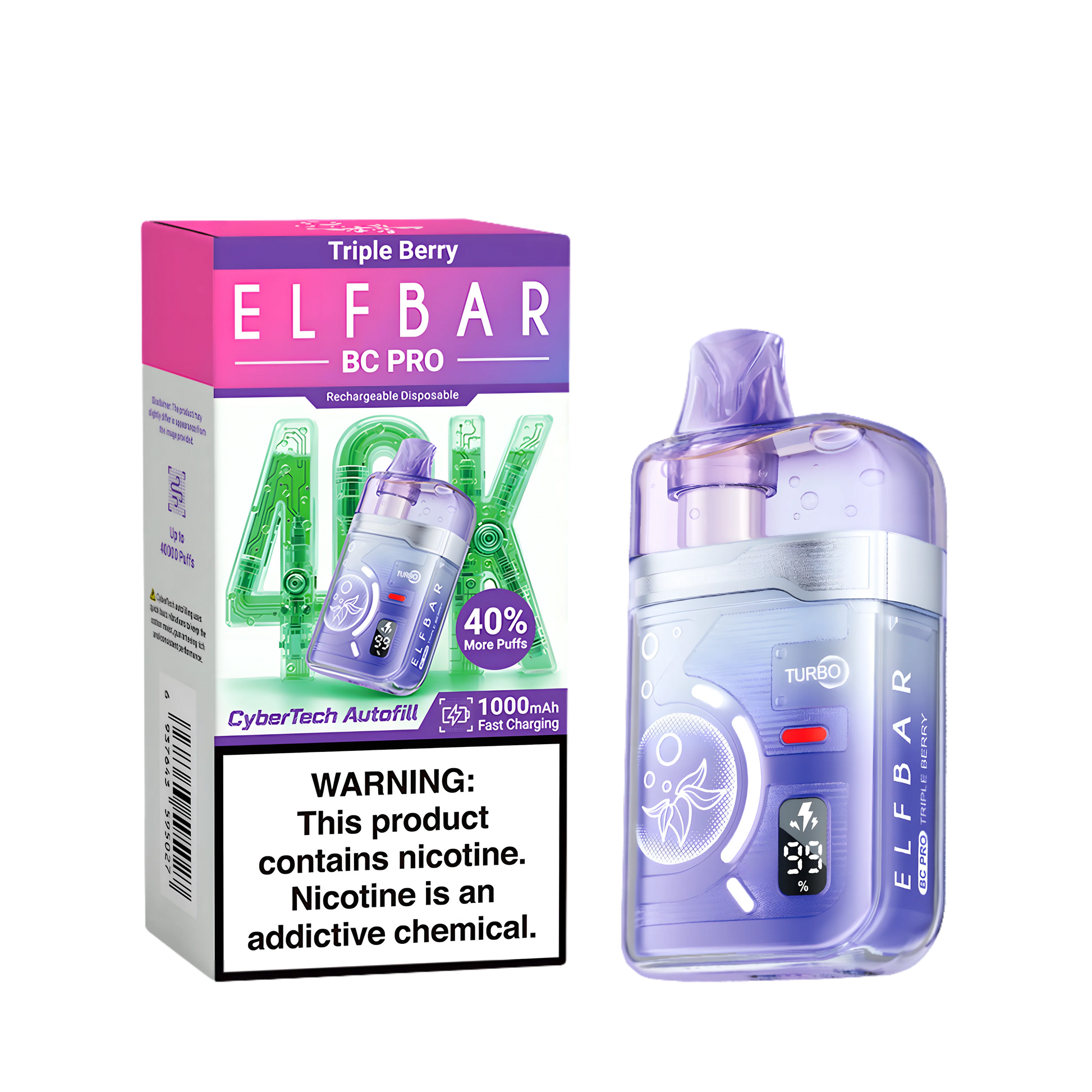 Elf Bar BC40000 Pro Triple Berry 5% - product photo