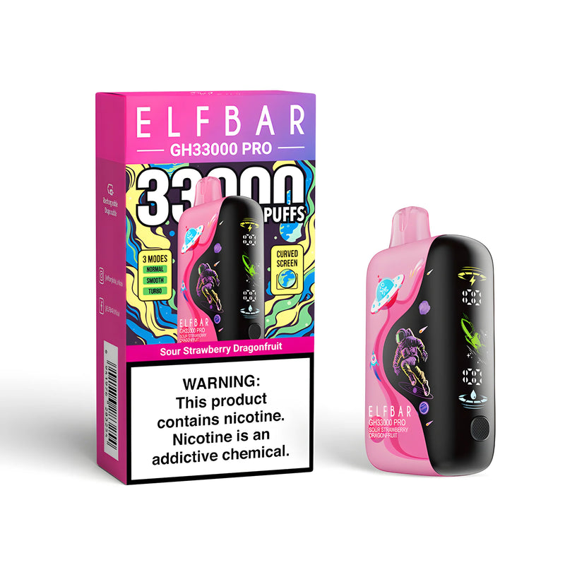 ELF BAR GH33000 PRO Sour Strawberry Dragonfruit 5% - product photo