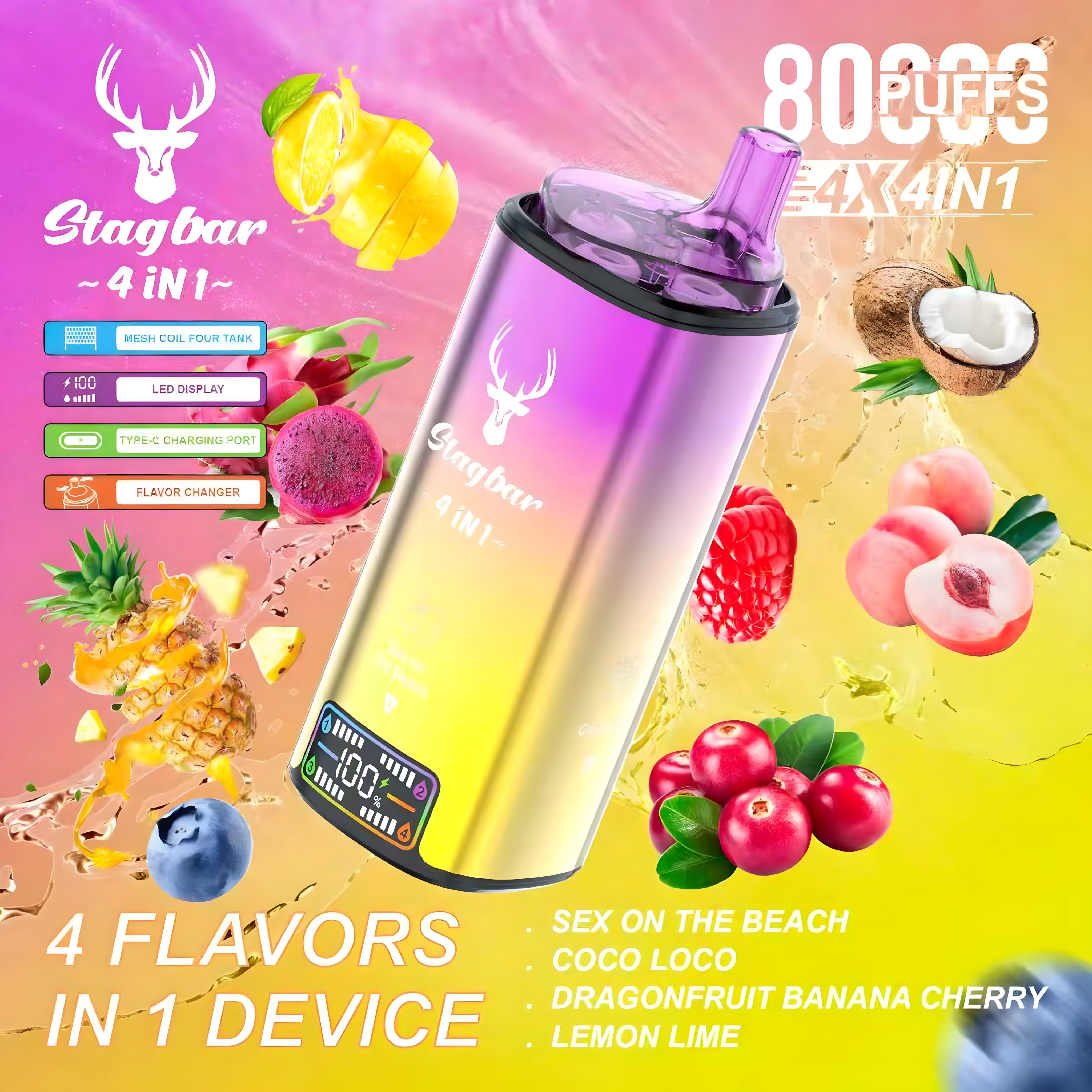 STAGBAR 4in1 Beach Edition 5% Nicotine