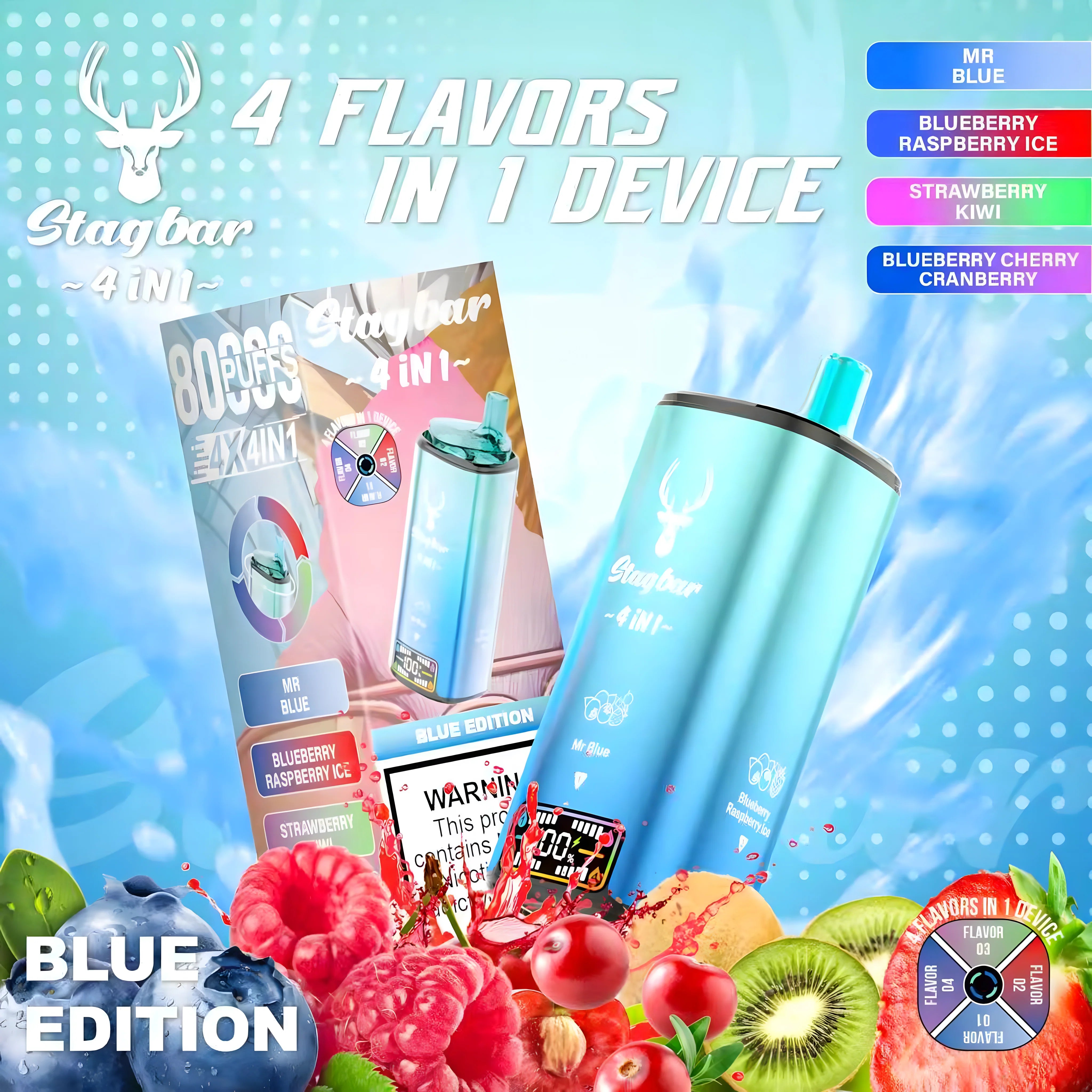 STAGBAR 4in1 Blue Edition 5% Nicotine