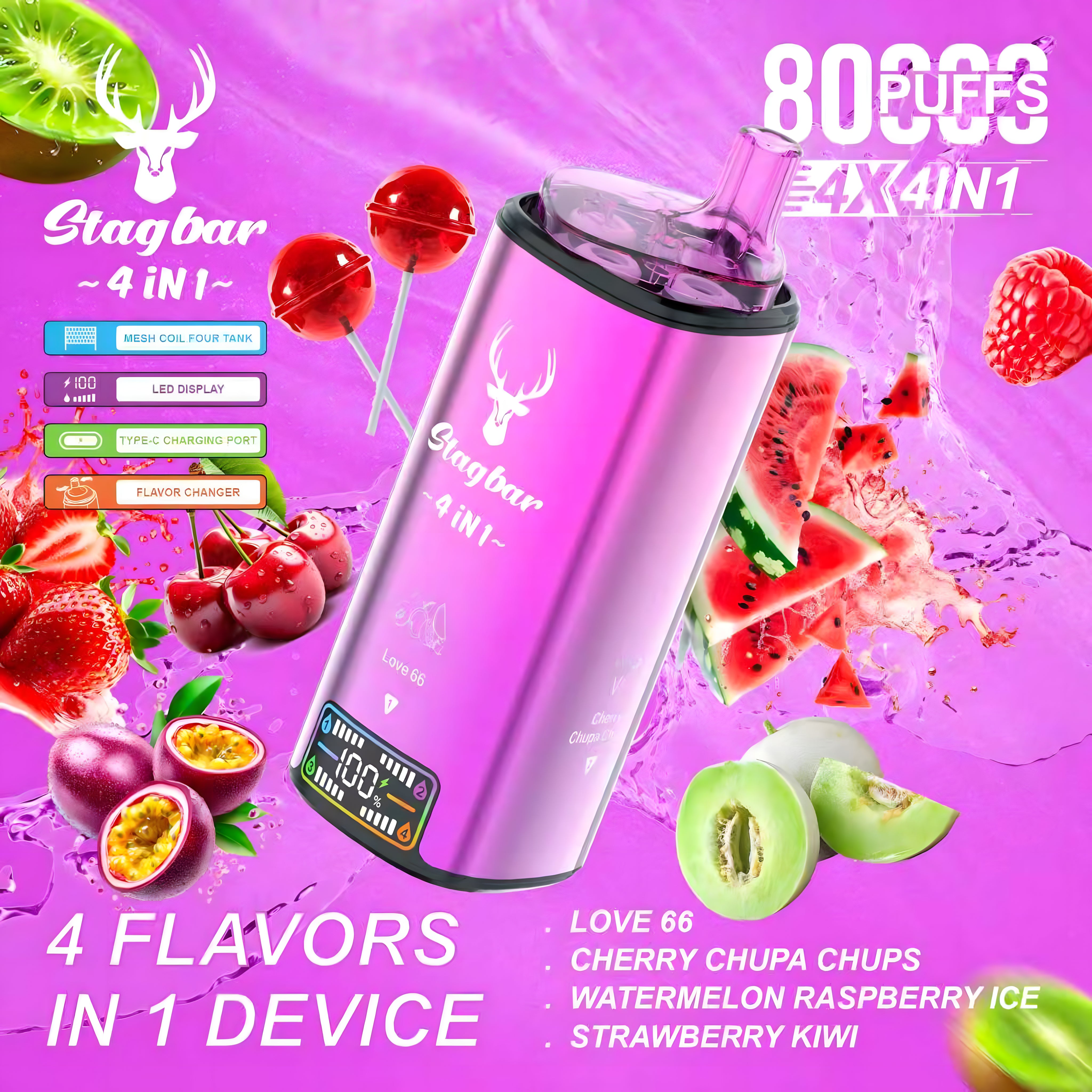 STAGBAR 4in1 Candy Edition 5% Nicotine