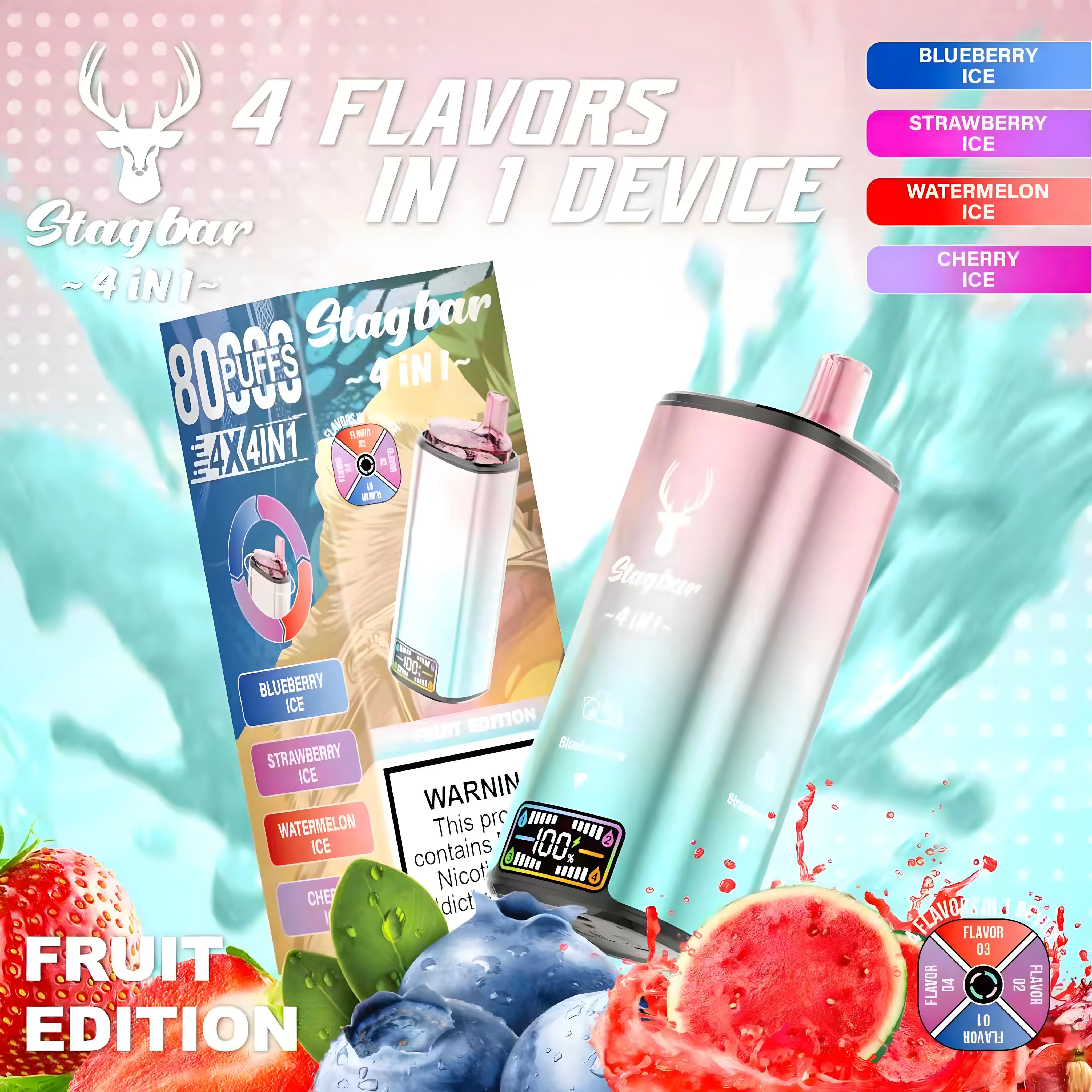 STAGBAR 4in1 Fruit Edition 5% Nicotine
