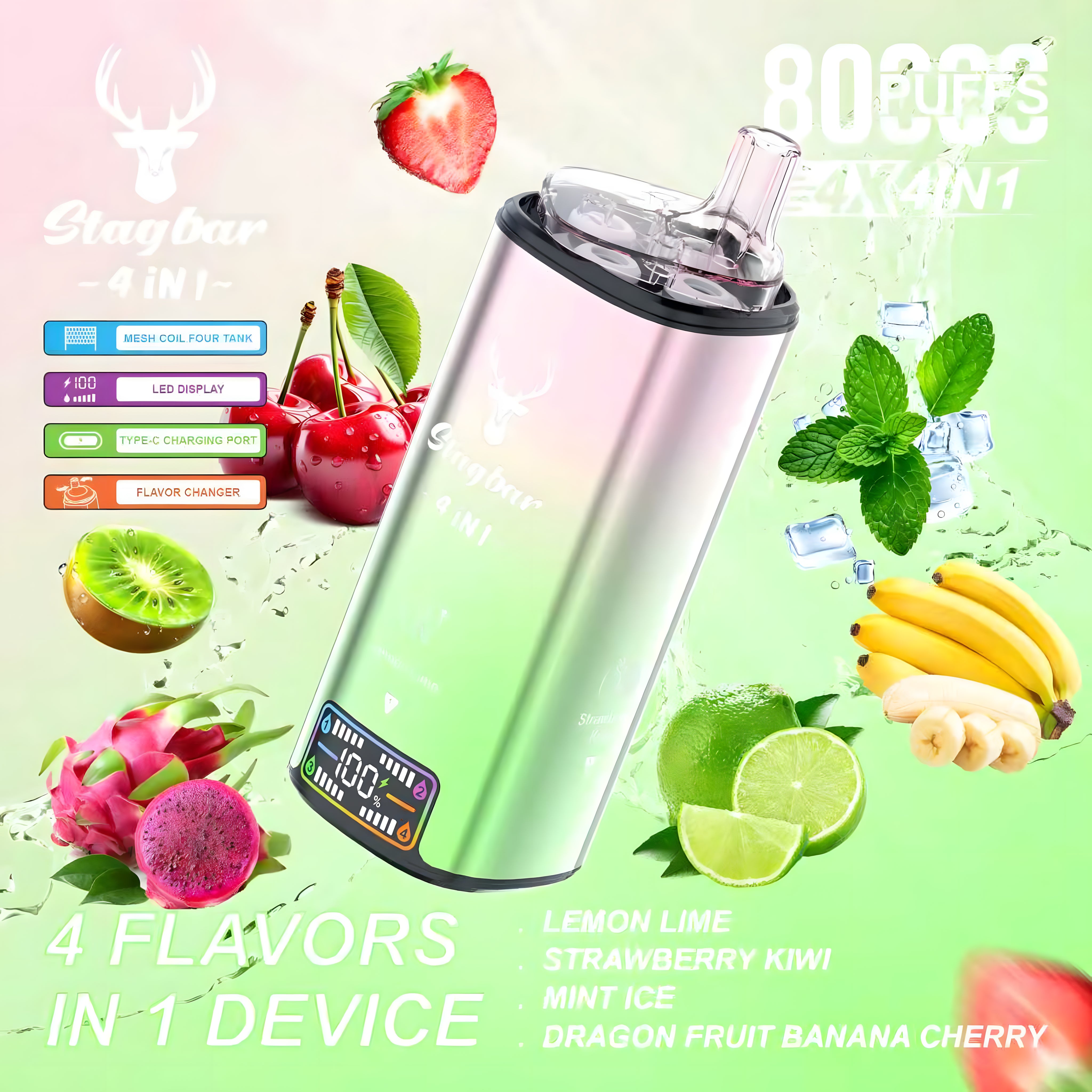 STAGBAR 4in1 Lime Edition 5% Nicotine