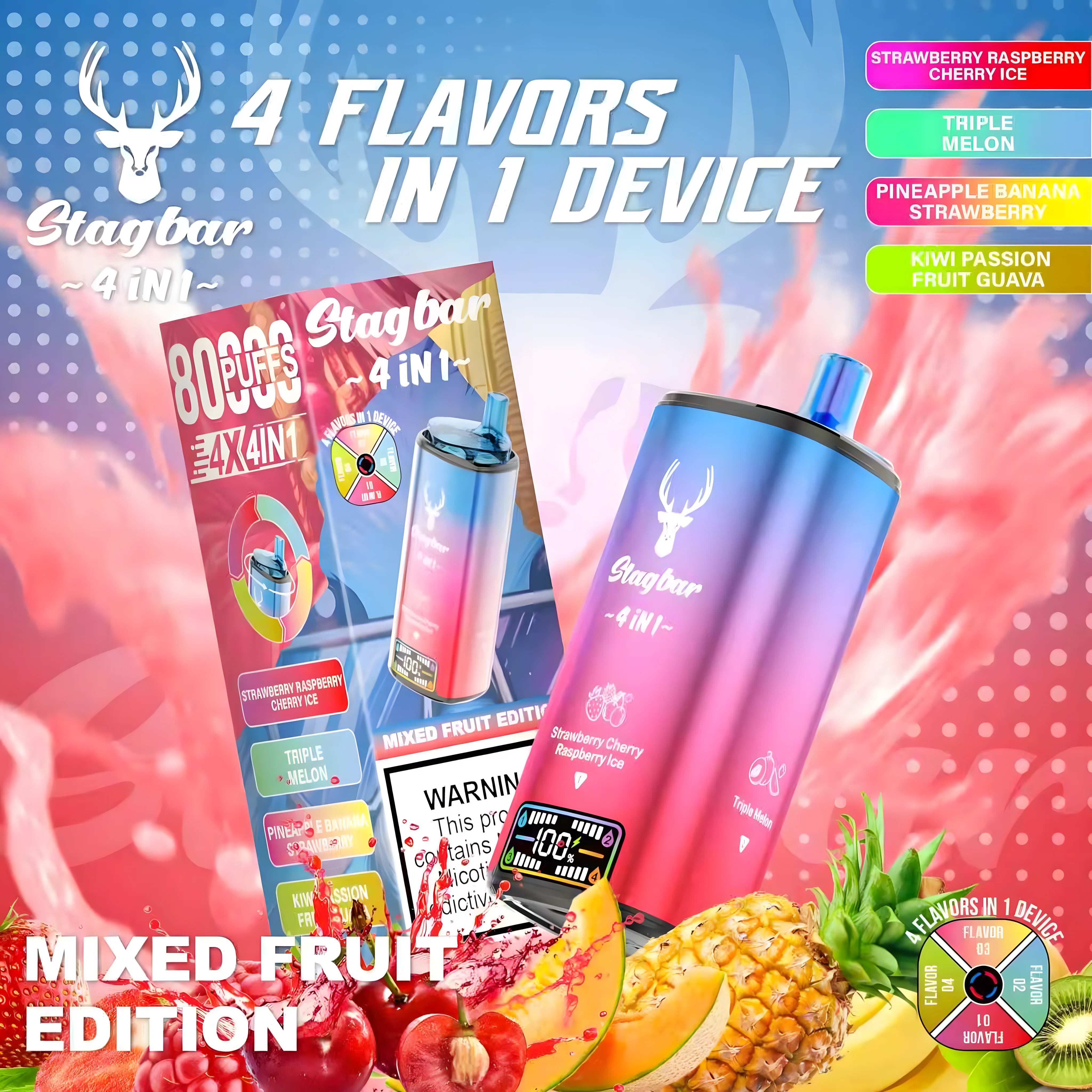 STAGBAR 4in1 Mixed Fruit Edition 5% Nicotine