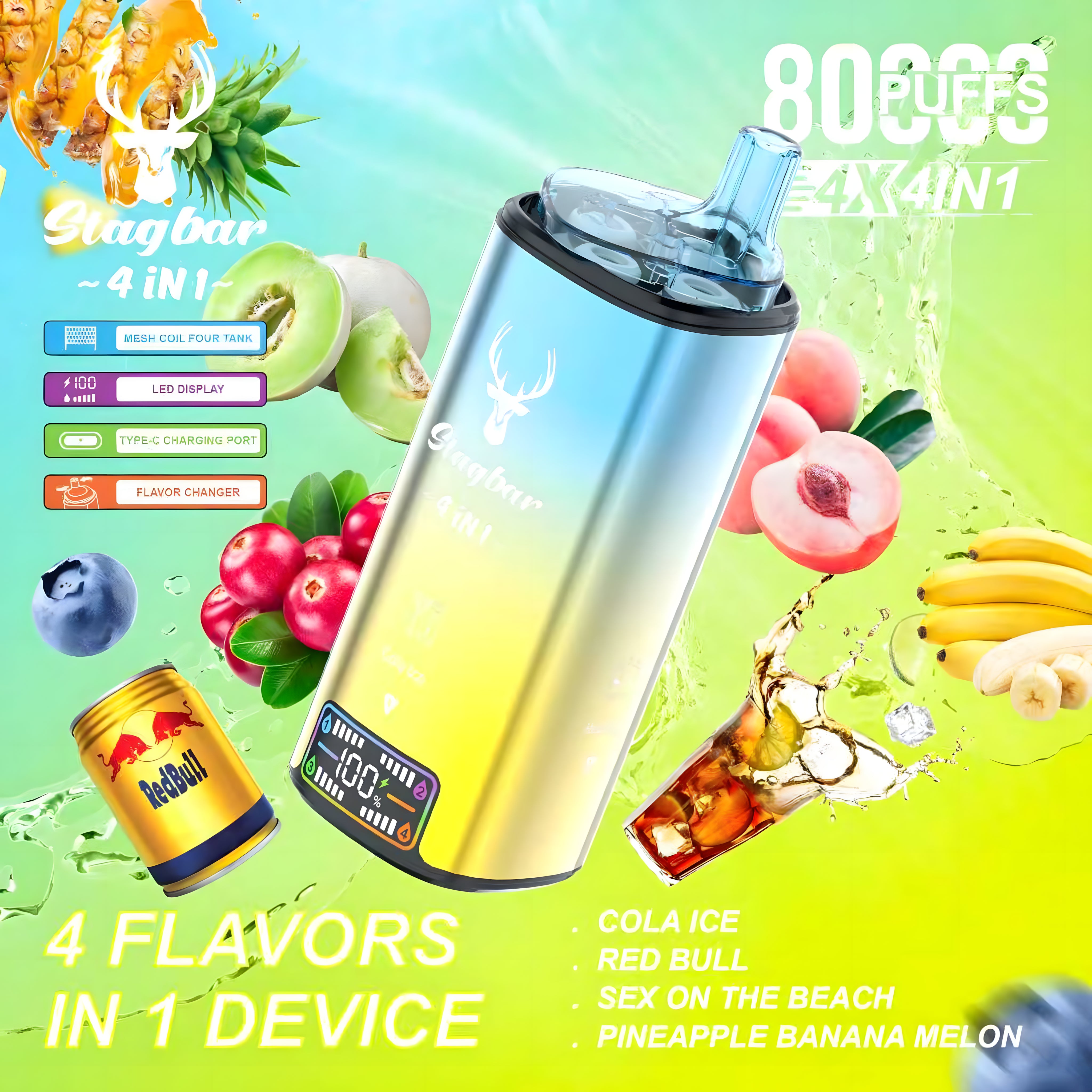 STAGBAR 4in1 Tropical Edition 5% Nicotine