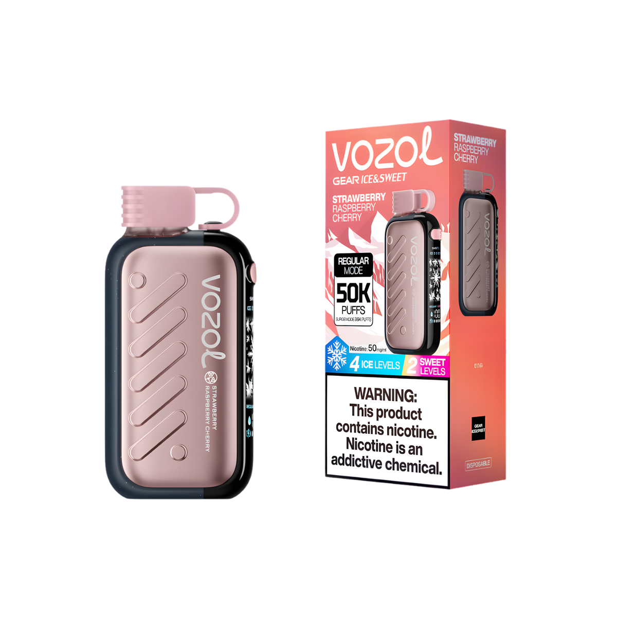 vozol-gear-50-strawberry-raspberry-cherry - product photo