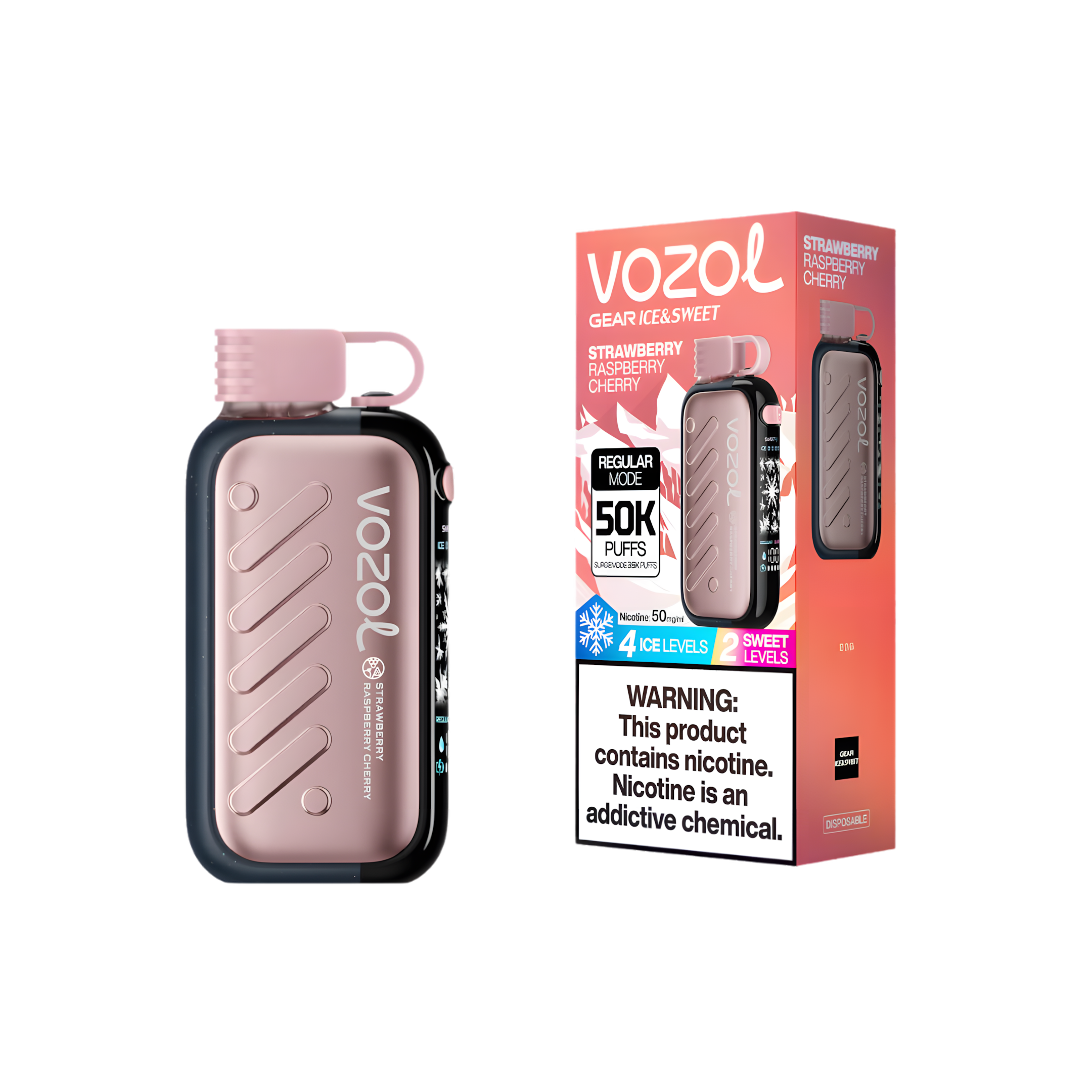vozol-gear-50-strawberry-raspberry-cherry - product photo