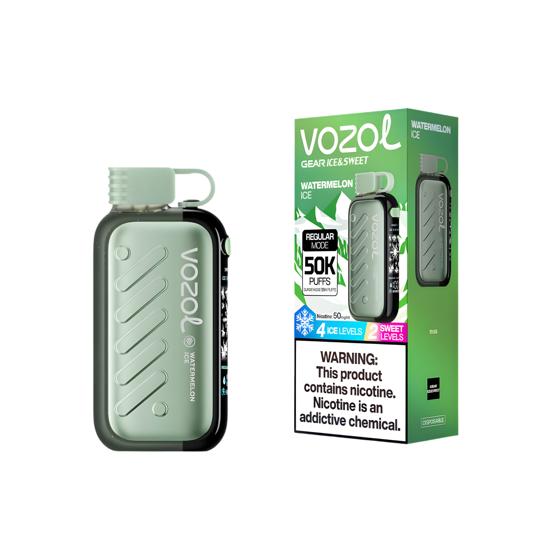 vozol-gear-50-watermelon-ice -product photo