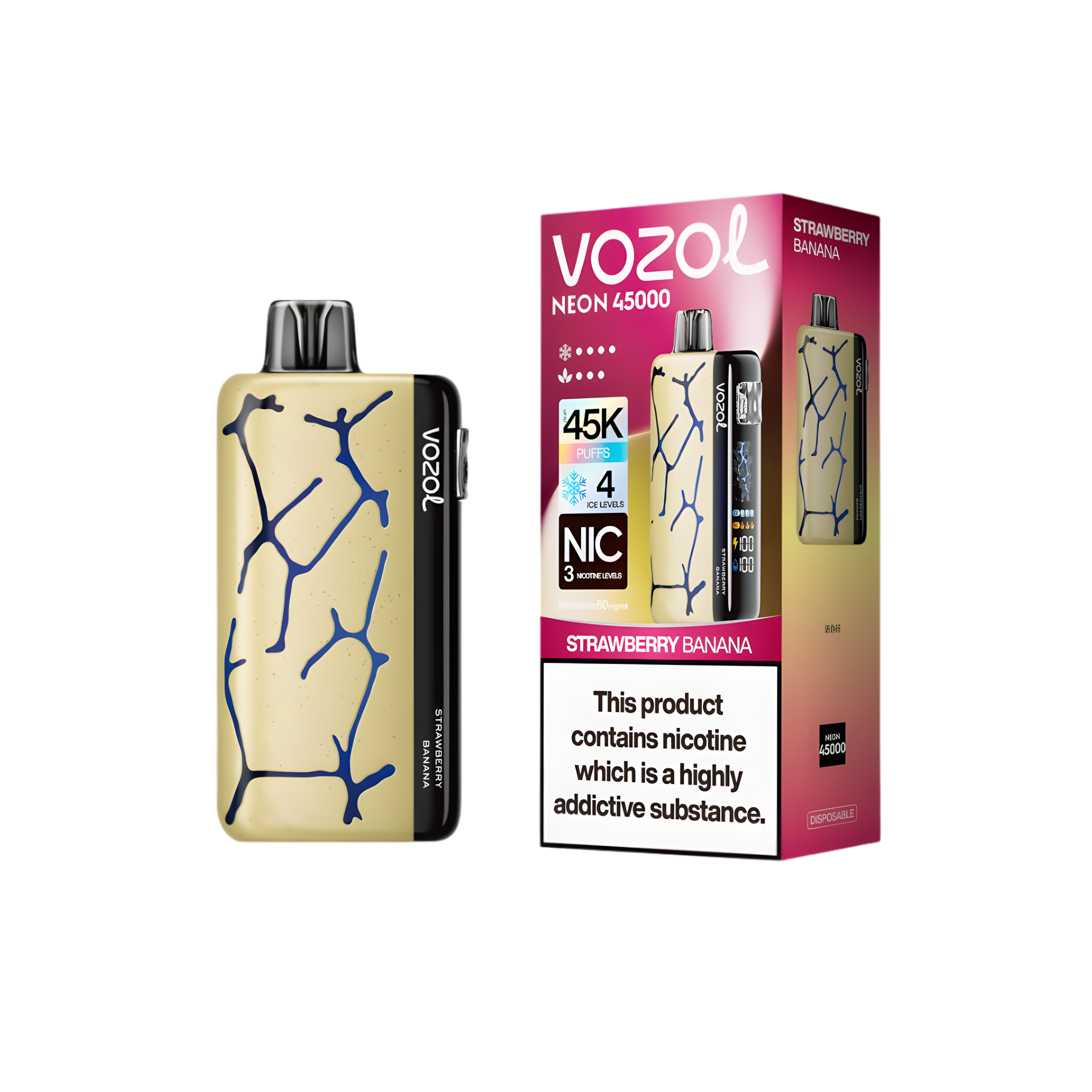 vozol-neon-45000-strawberry-banana-product photo