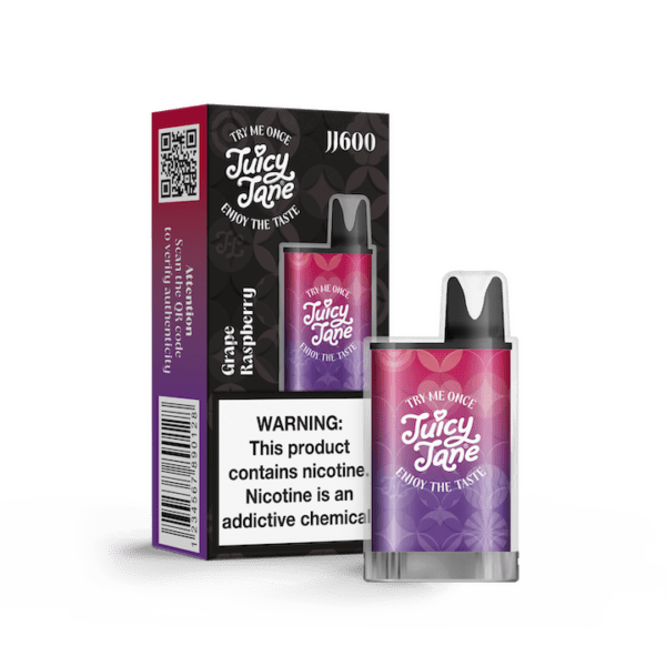 Juicy Jane 600 Grape Rasberry 2% Nicotine | Best Disposable Vape